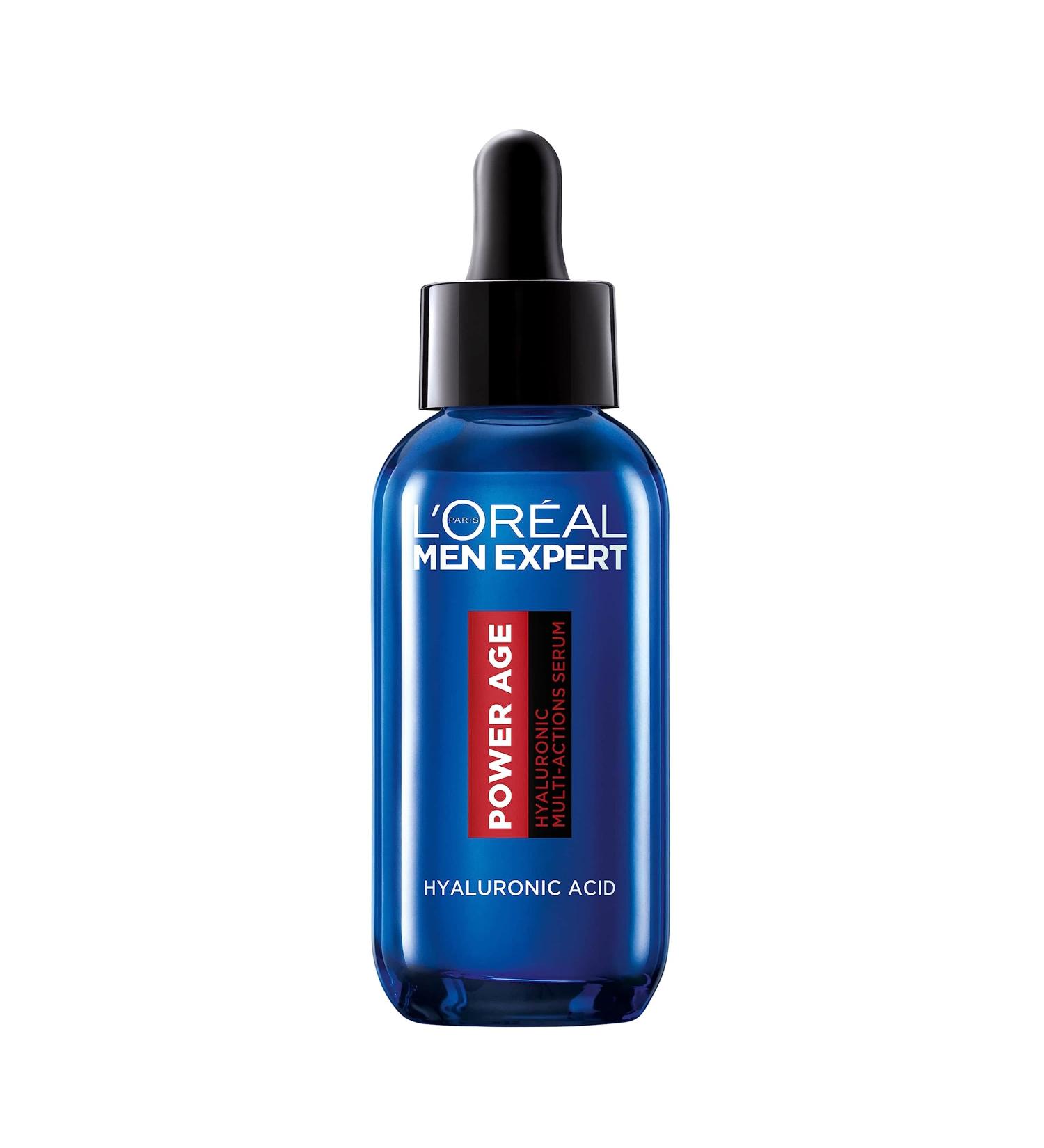 L'Or al Men's Serum Hyaluronic Acid Serum for Ageing Dry & Dull Skin Men Expert Power Age 30ml - Buy Online on SooperMarket.com