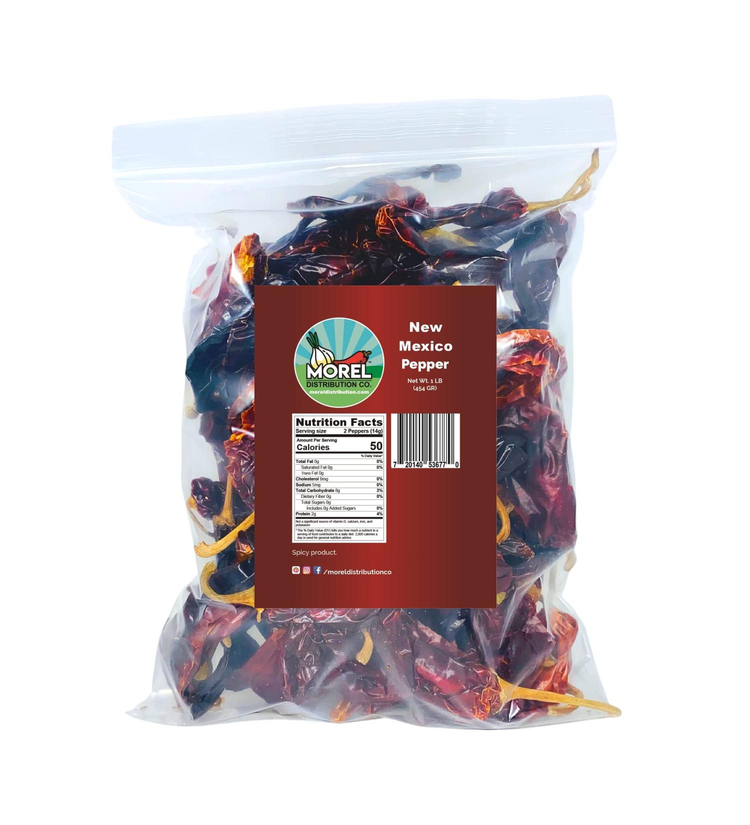 Dried Hatch New Mexico Chile Pepper Red Chili Pods. 4 oz (113 g) and 1 lb (434 g). (1 lb (453 g)) 1 g (Pack of 1) - Buy Online on SooperMarket.com