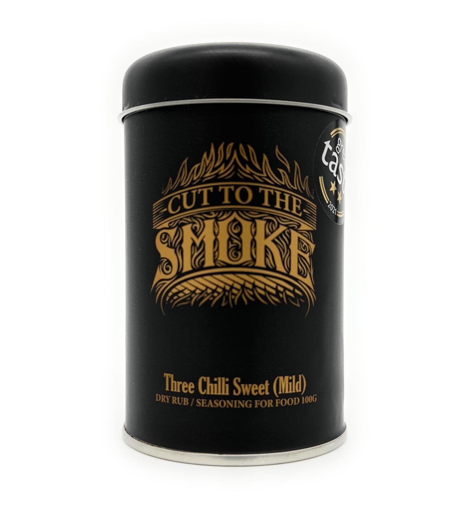 Three Chilli Sweet (Mild) 100g Shaker Tin - Award Winning Spice Blend - Buy Online on SooperMarket.com