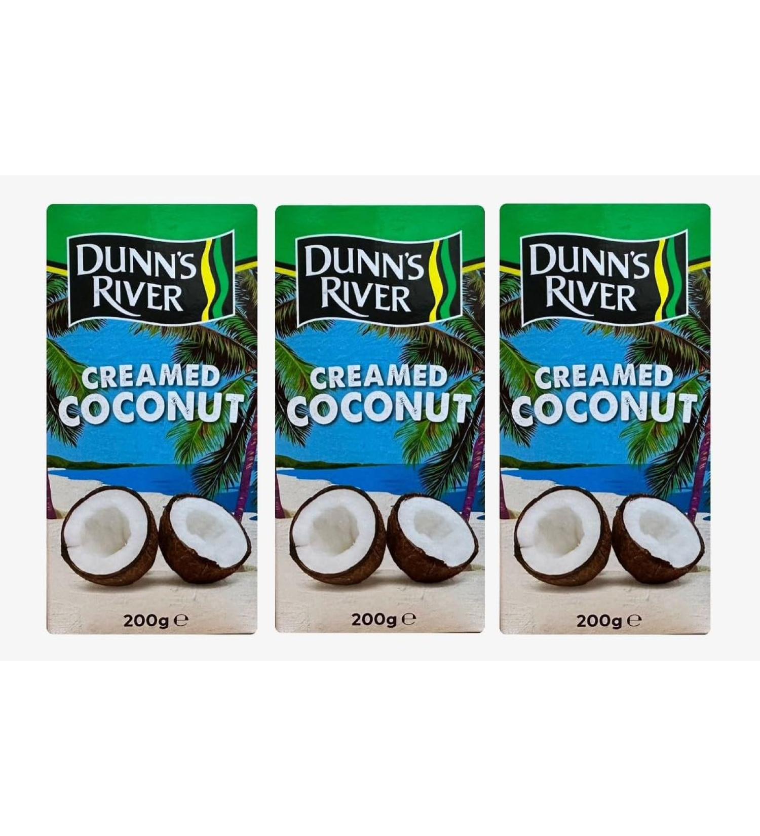 Dunn's River Pure Creamed Coconut 200g (Pack of 3) - Buy Online on SooperMarket.com