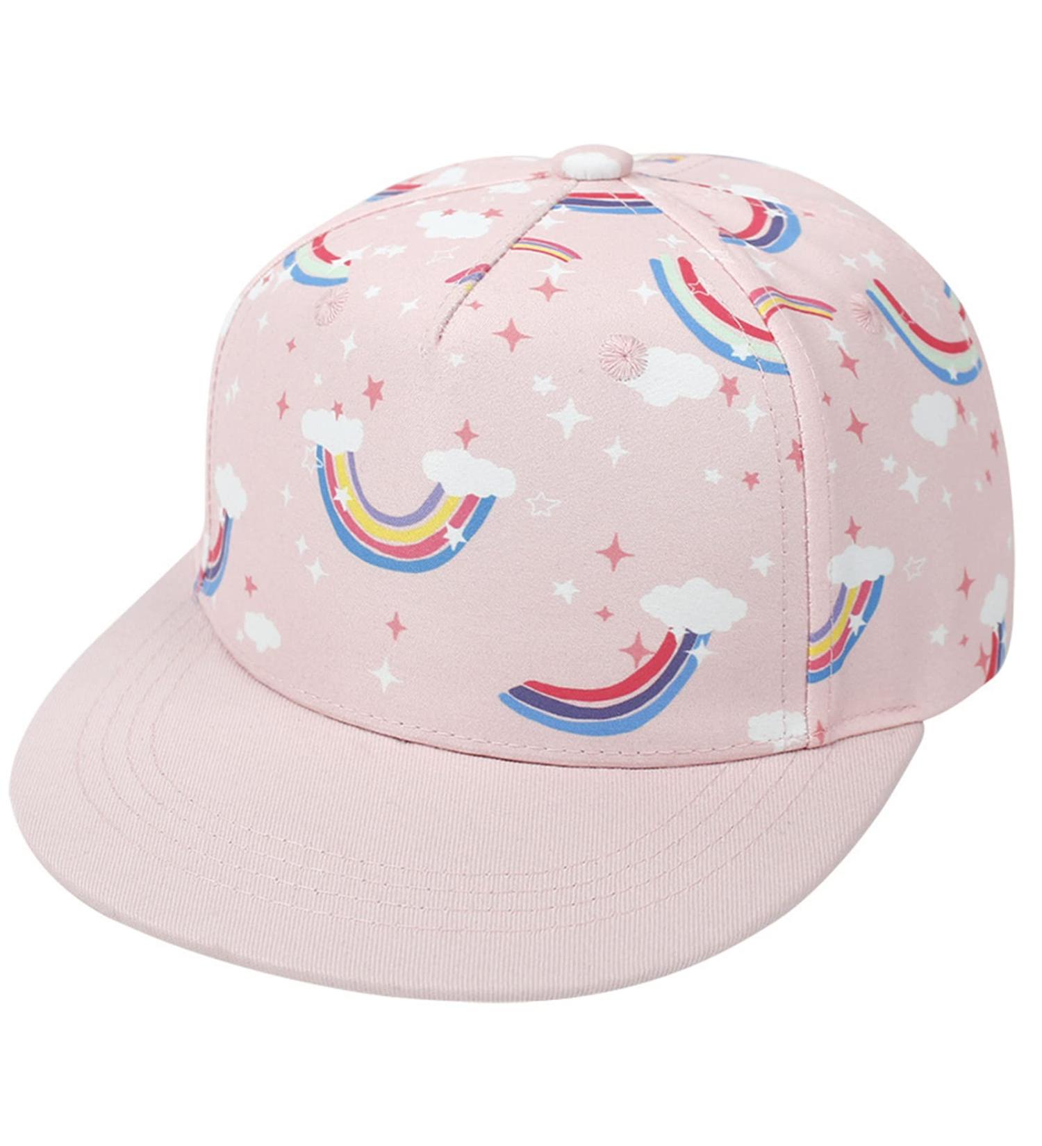 XYIYI Kids Baby Baseball Cap | Cotton Sun Hat for 4-8 Years | Adjustable Trucker Sport Visor Cap in Rainbow - Buy Online on SooperMarket.com