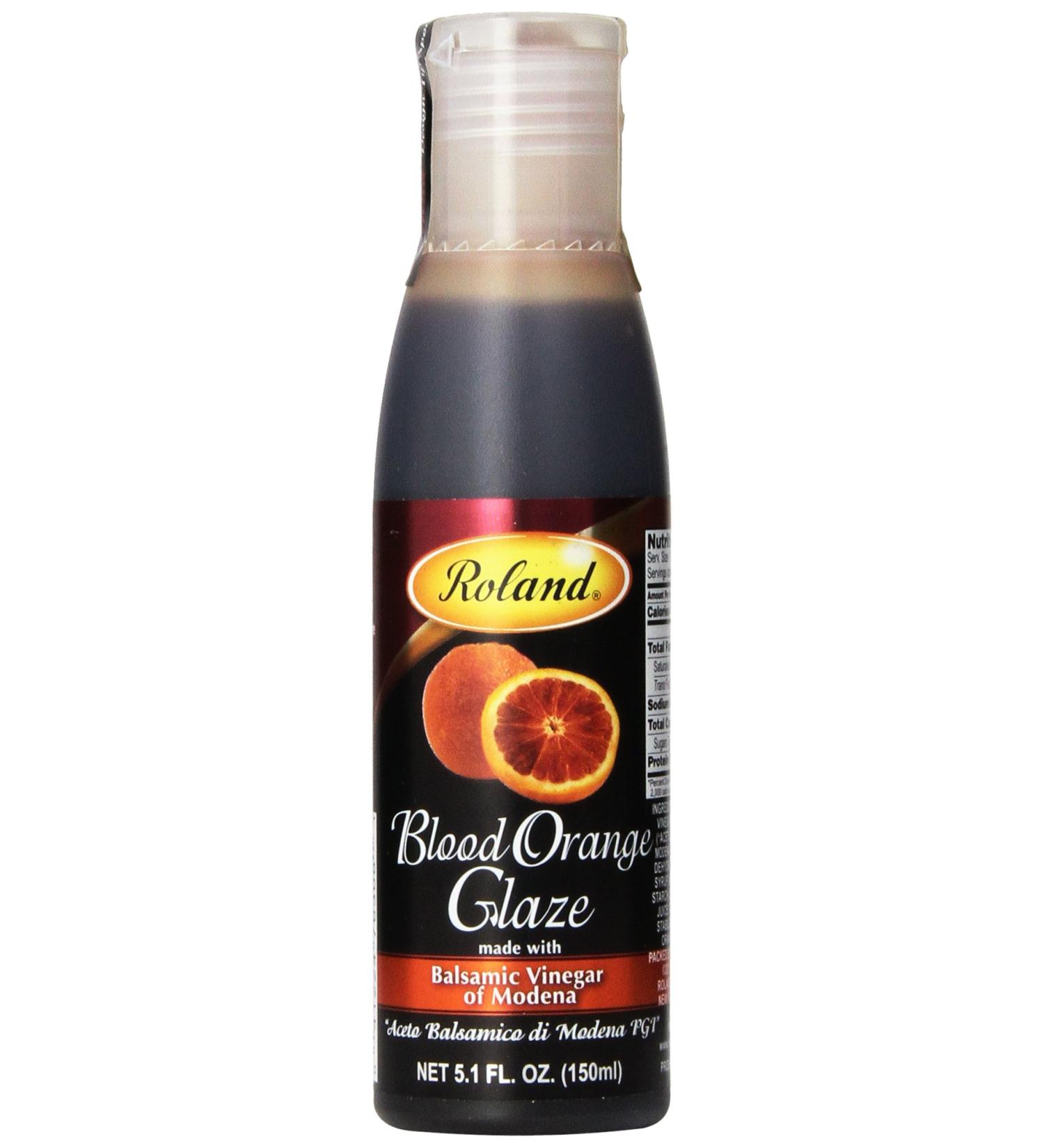 Roland Foods Balsamic Glaze Blood Orange 5.1 oz - Gourmet Condiment - Buy Online on SooperMarket.com