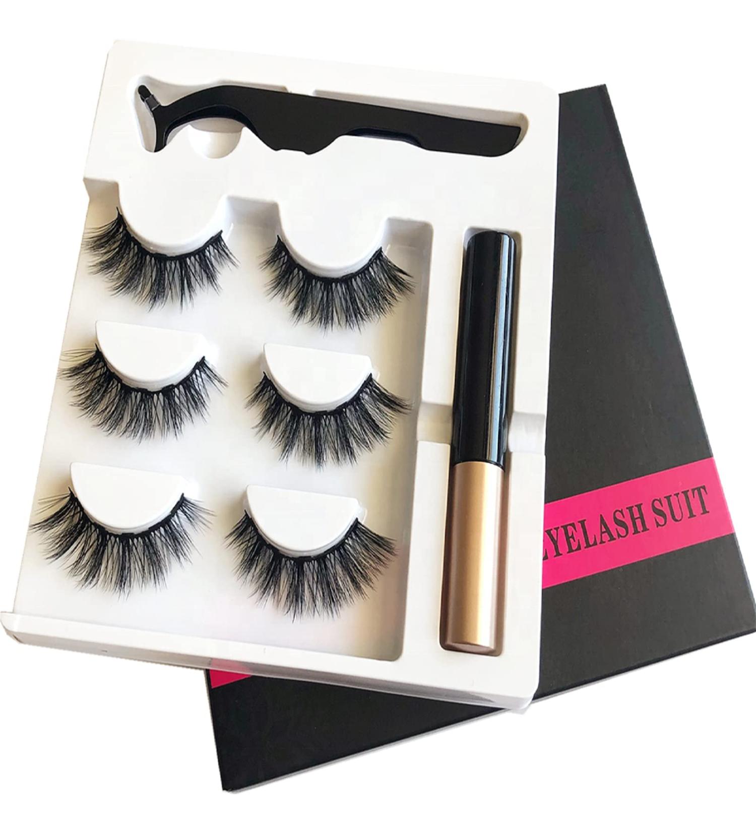 Scorpio Magnetic Eyelash Set False Eyelash Waterproof Magnetic Eyelashes Glue Free and Natural 3D False Eyelashes - Buy Online on SooperMarket.com