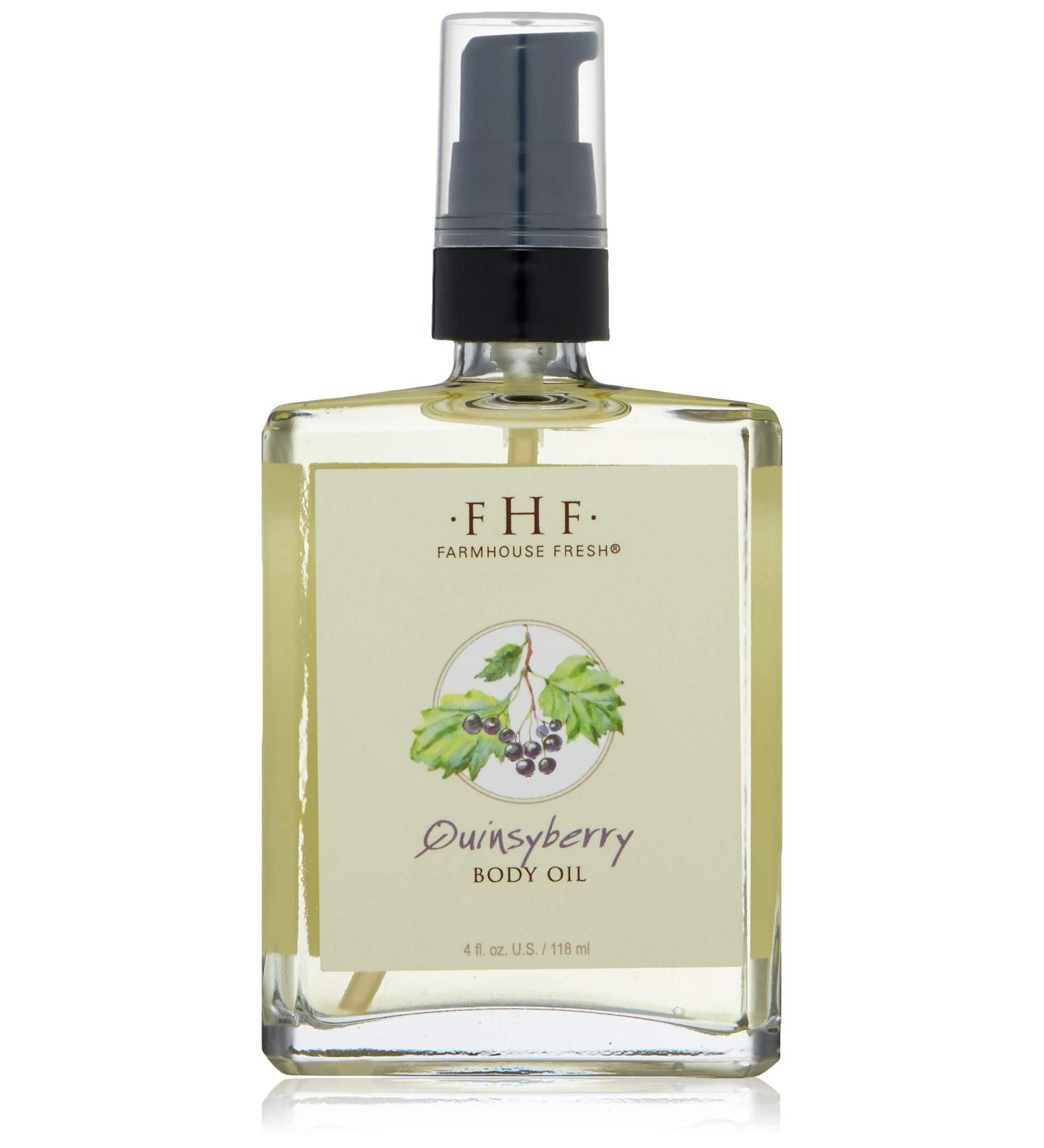 FarmHouse Fresh Quinsyberry Body Oil - Nourishing 4 Fl Oz - All-Natural Skincare for Glowing Skin | Shop Internationally - Buy Online on SooperMarket.com