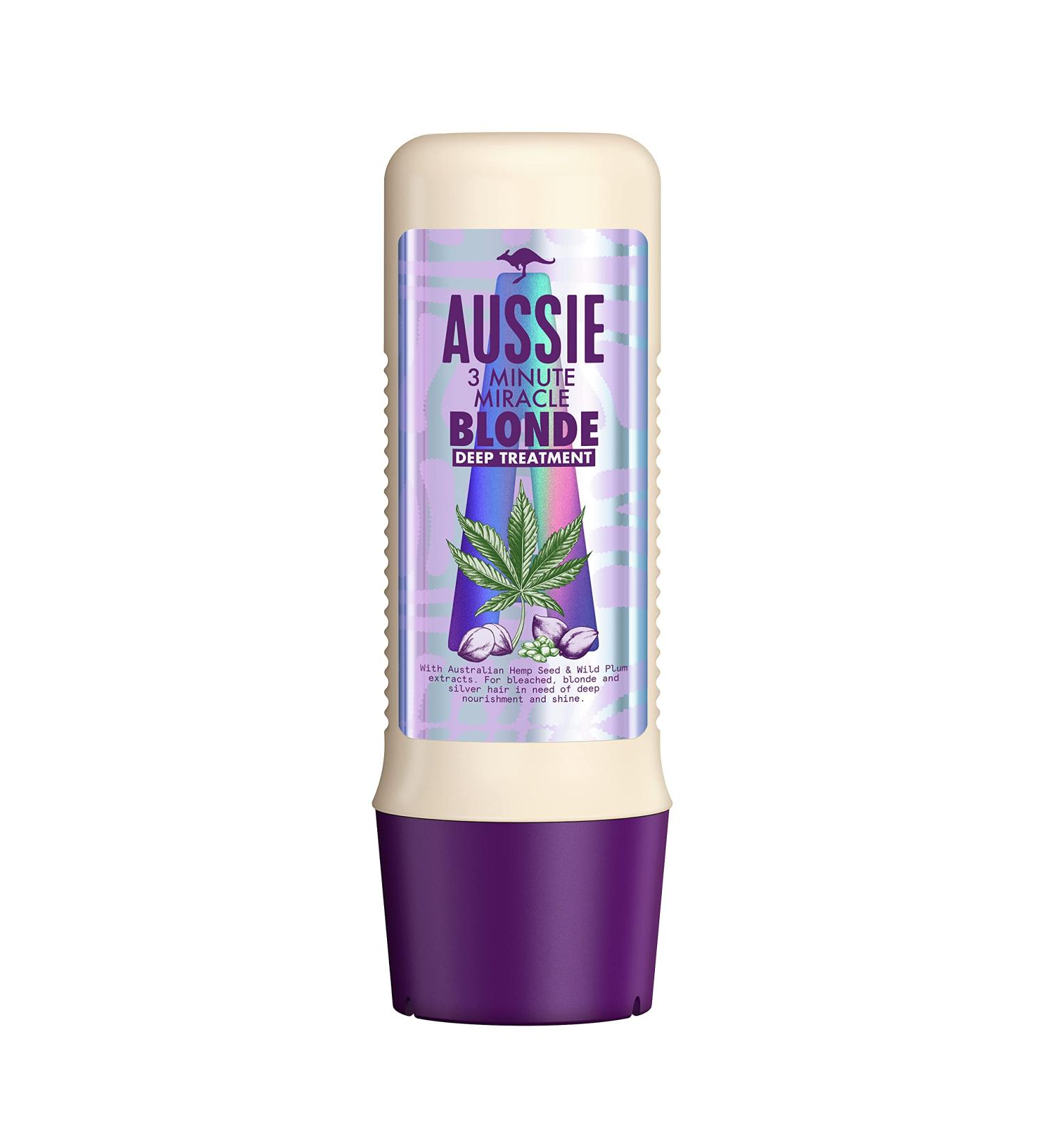 Aussie Blonde Hydration 3 Minute Miracle Treatment Conditioner 225 ml - Deep Repair & Moisture for Blonde Hair | Shop Internationally - Buy Online on SooperMarket.com
