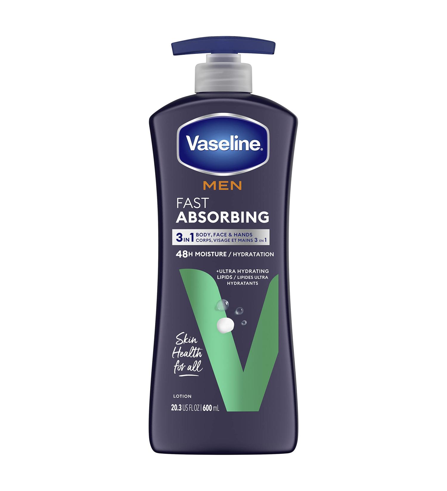 Vaseline Men Healing Moisture Body Lotion 20.3 oz - Fast Absorbing Formula - Buy Online on SooperMarket.com