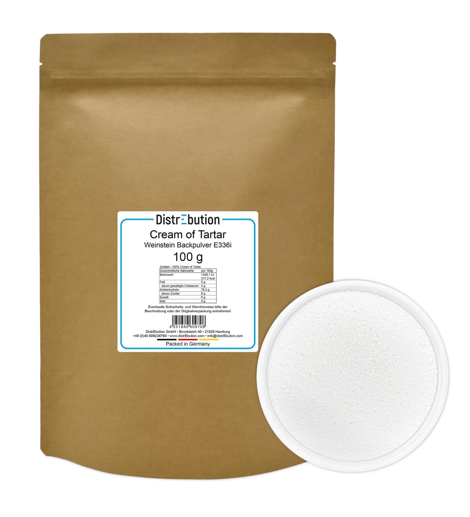 Cream of Tartar 100g Cream of Tartar Meringue Potassium Tartrate 100g (1 pack)