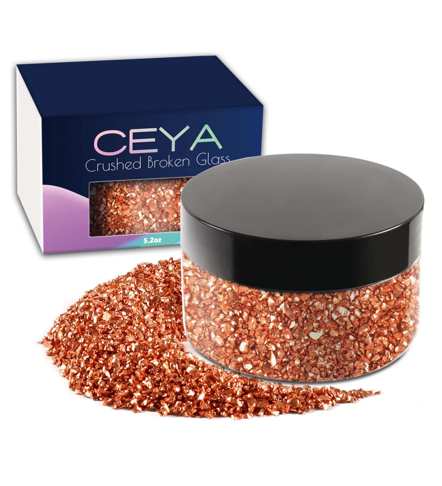 Ceya 5.3oz/150g Crushed Bronze Metallic Glass Chips for Nail Art & Crafts - Buy Online on SooperMarket.com