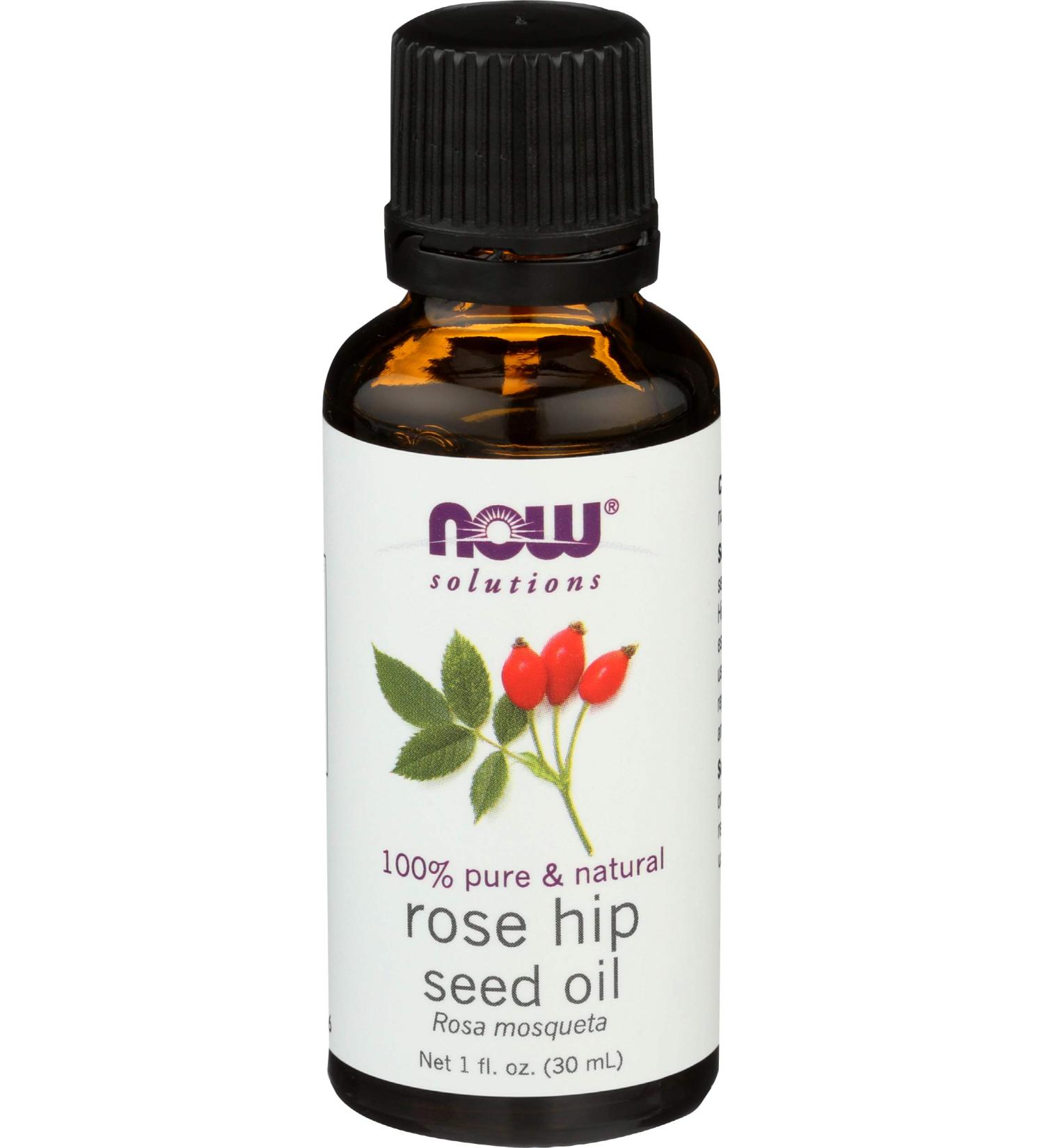 Now Foods Rose Hip Seed Oil 1 fl oz - Pure & Natural Skin Care - Buy Online on SooperMarket.com