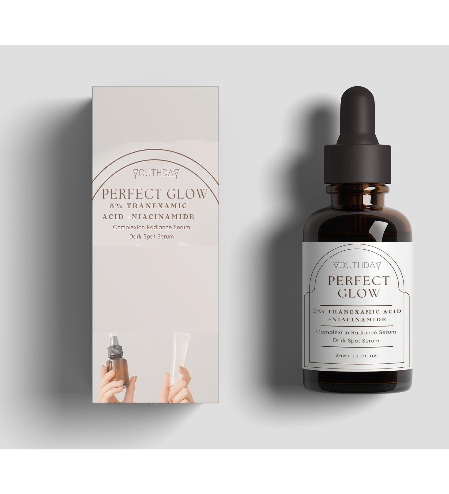 BlueQueen Niacinamide + Tranexamic Acid Serum | Hydrating Glow Booster for All Skin Types - 1 fl oz - Buy Online on SooperMarket.com