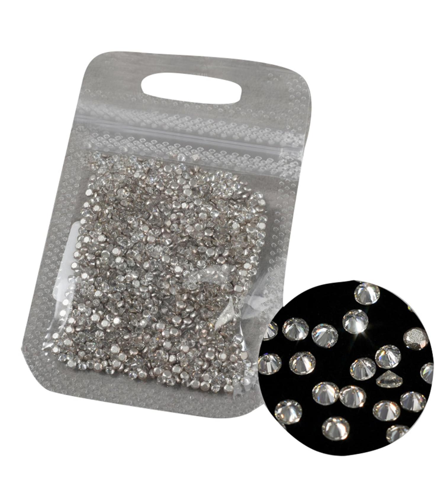 1440Pcs Flatback Rhinestones Nails Art For DIY Projects And Clothing Embellishments Crafts And Sewing Nails Art Decoration 01 round - Buy Online on SooperMarket.com