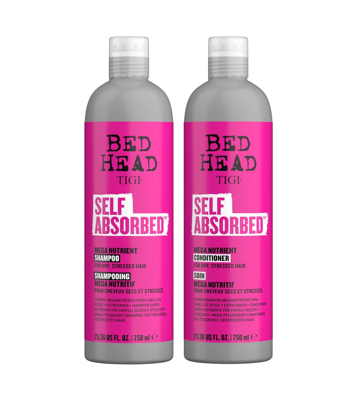 TIGI Bed Head Self Absorbed Shampoo & Conditioner 25.36 Fl Oz - Nourishing Hair Care Set for Dry Hair - Repair and Strengthen From Within (Pack of 2) - Buy Online on SooperMarket.com