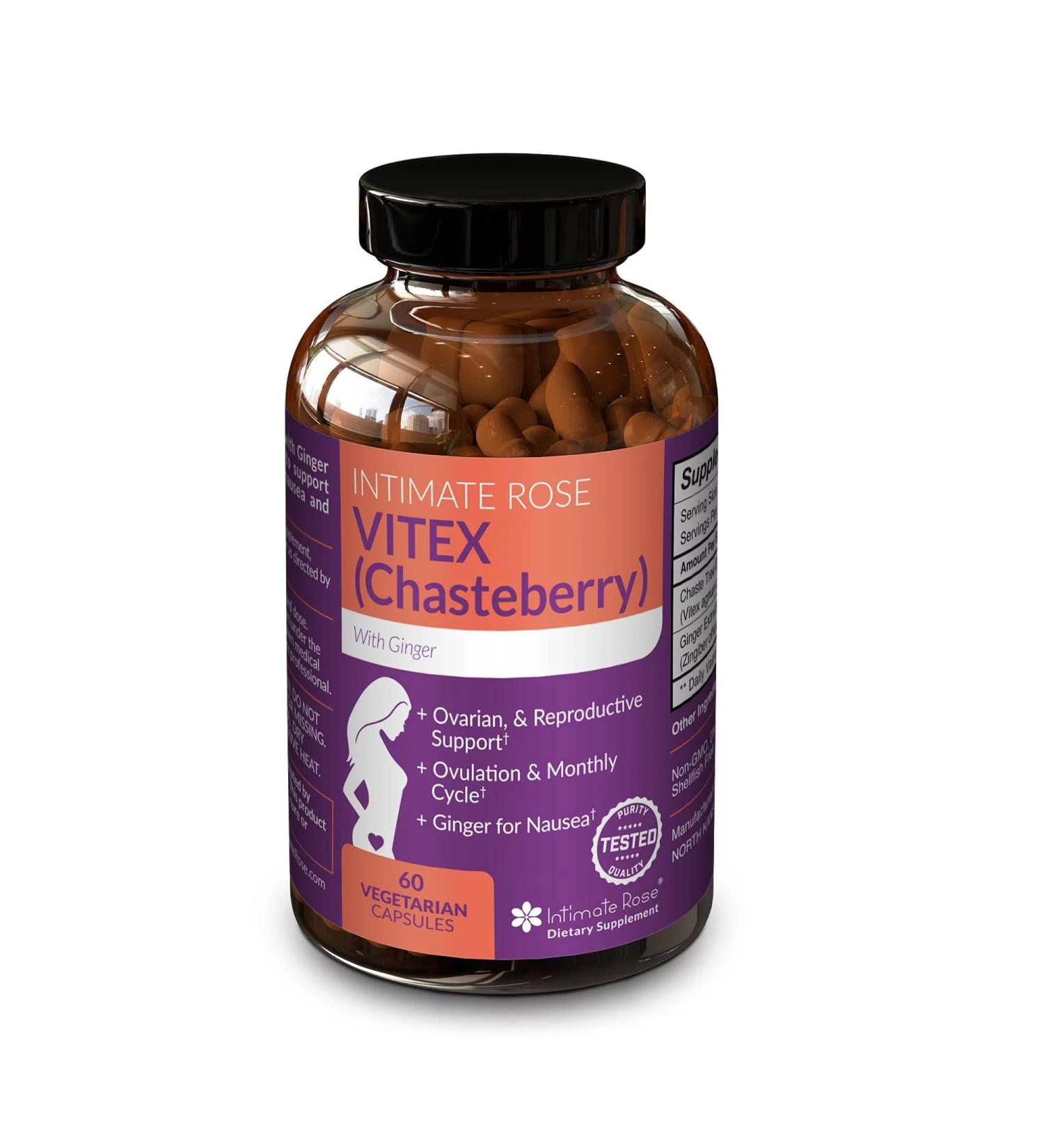 LLK Vitex Chasteberry Supplement for Women's Fertility - 60 Capsules - Buy Online on SooperMarket.com