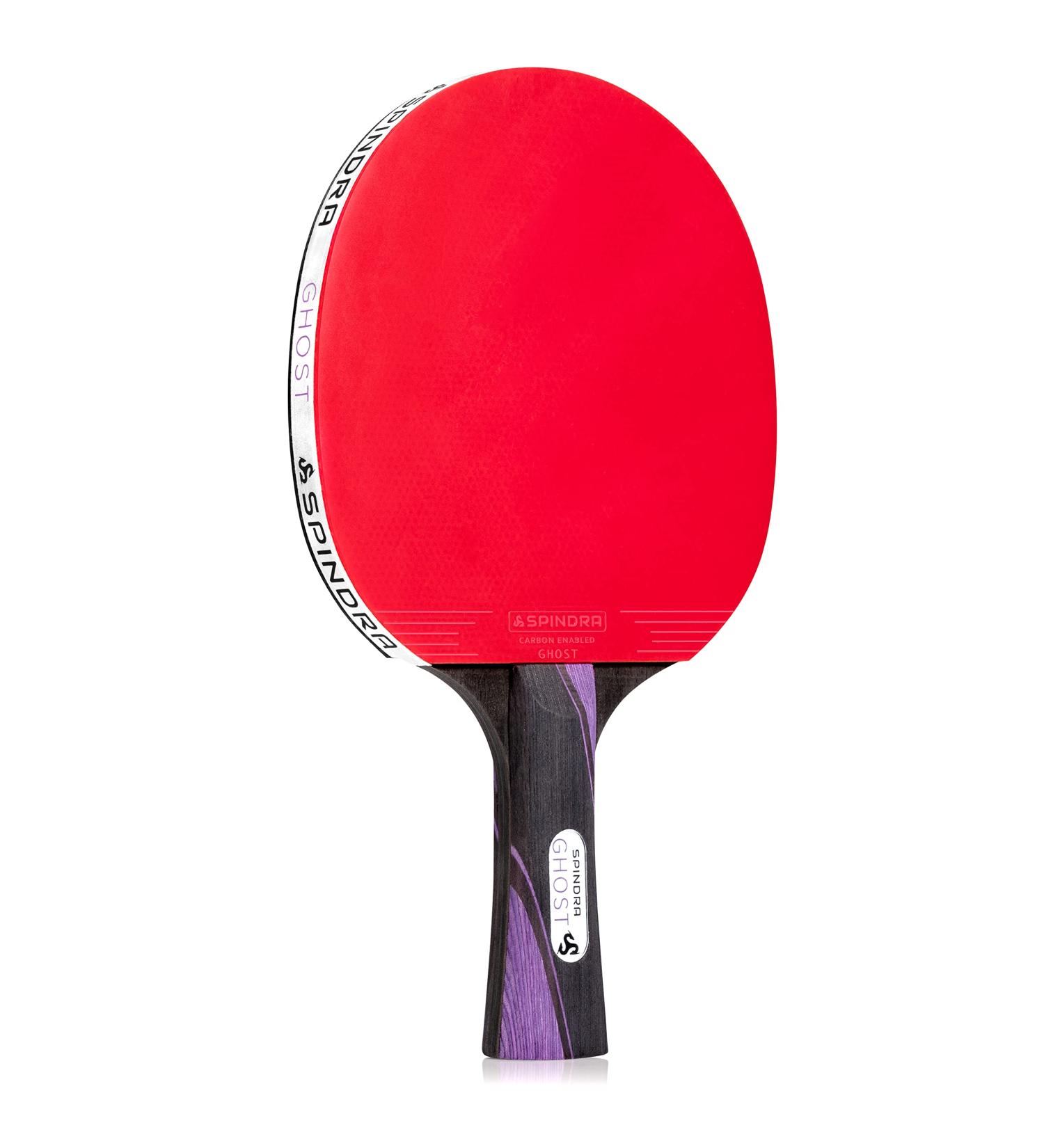 Spindra Ghost Performance Ping Pong Paddle - Dual Offensive Rubber, Durable Carry Case - Expert Table Tennis Racket for Winning Matches - Buy Online on SooperMarket.com