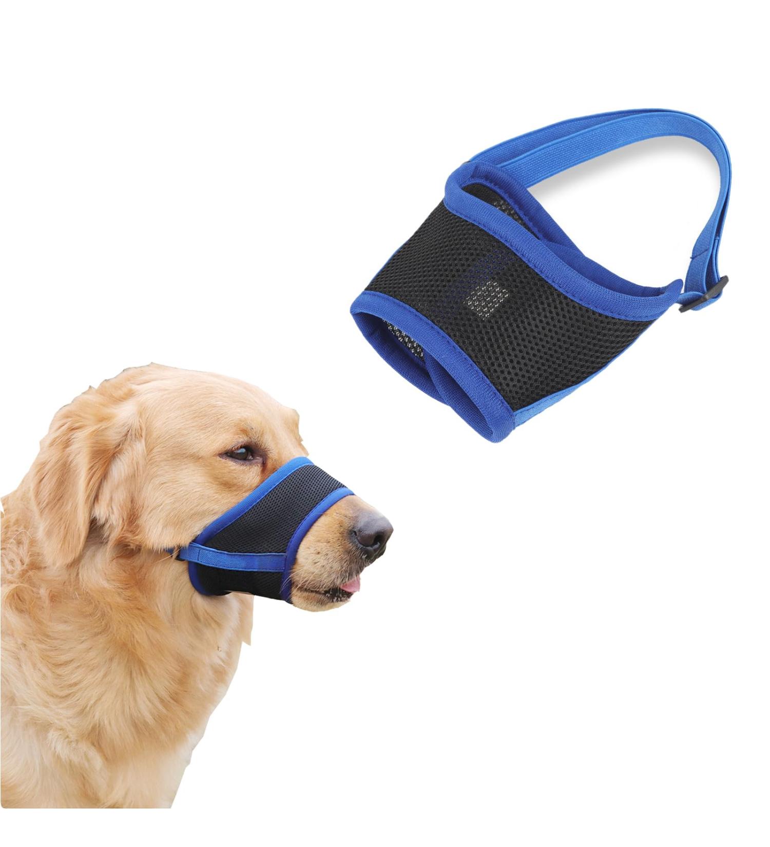 Buy Koboko Breathable Dog Muzzle - Anti-Bite & Anti-Label for Medium & Small Dogs - Blue M - Buy Online on SooperMarket.com