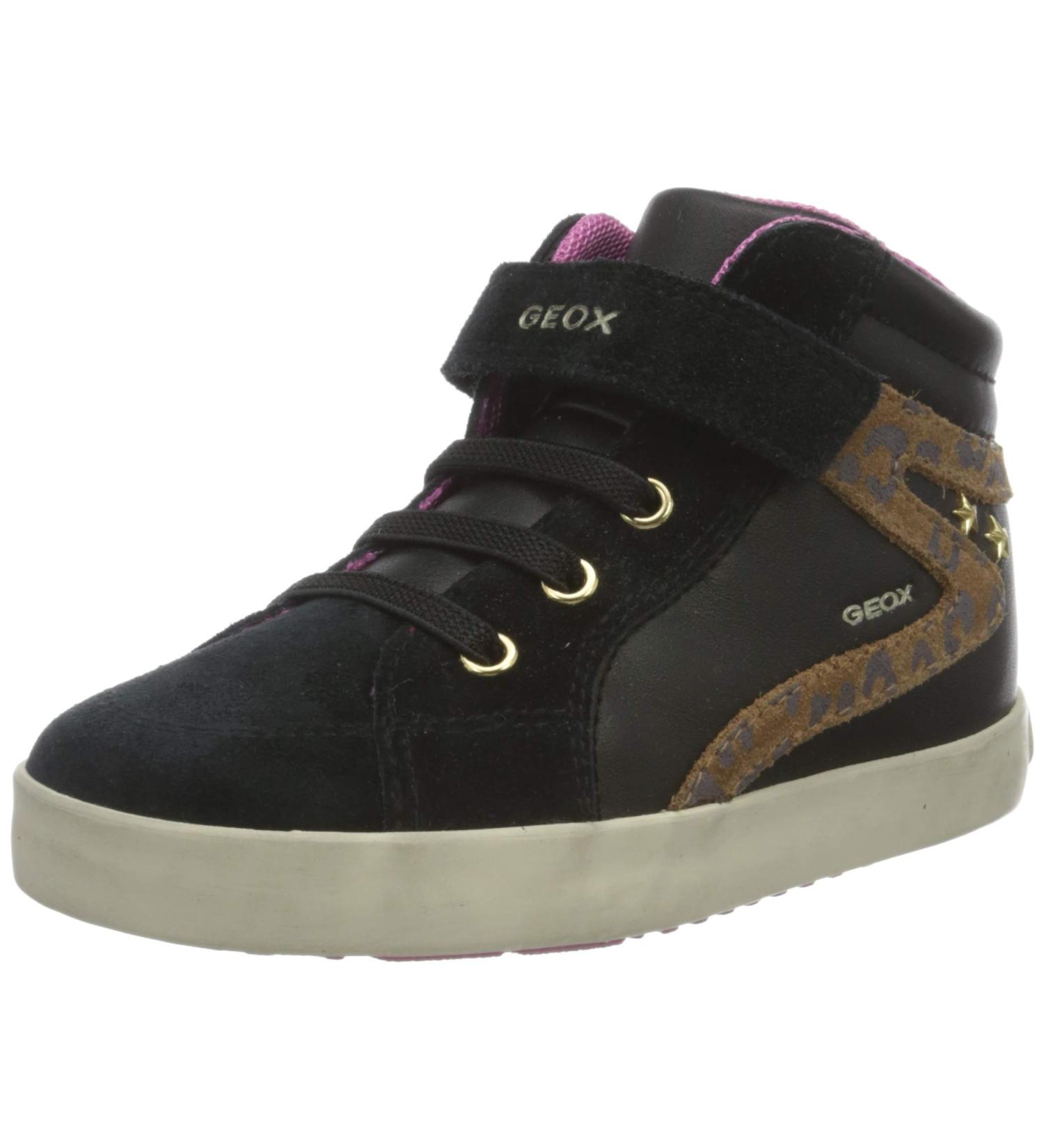 Geox Women's B Kilwi Girl F Sneaker - Black | Size 5 UK - Buy Online on SooperMarket.com