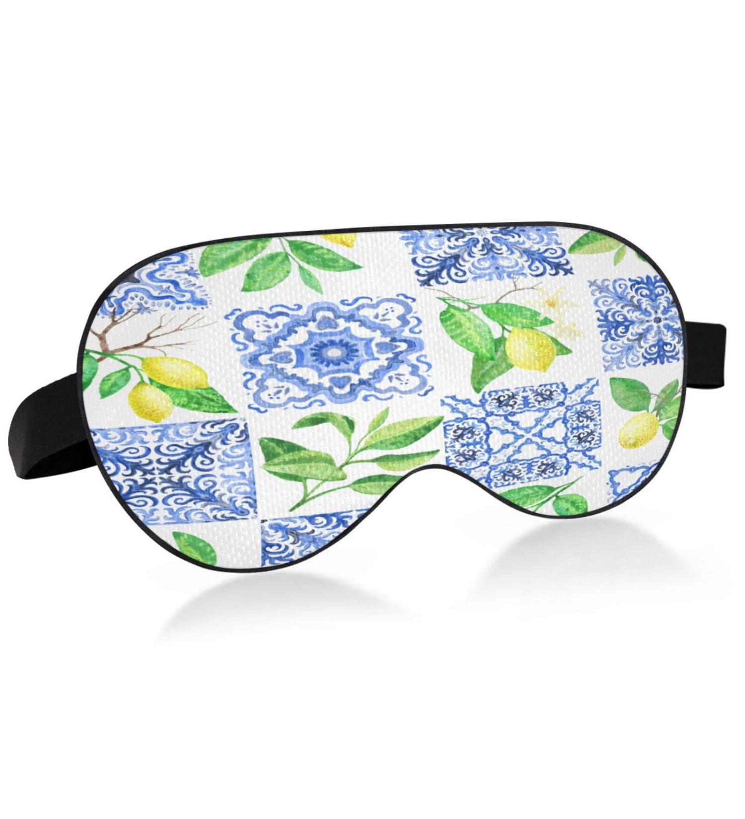 WELLDAY Lemon Ceramic Sleep Mask - Adjustable Eye Shade Cover for Men and Women - Buy Online on SooperMarket.com