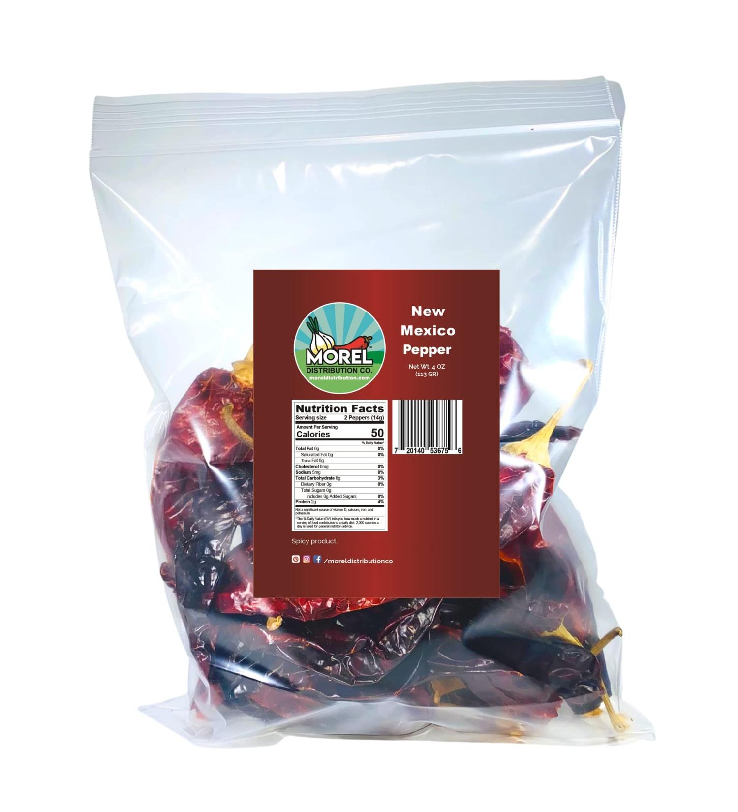 Dried Hatch New Mexico Chile Pepper Red Chili Pods. 4 oz (113 g) and 1 lb (434 g). (4 oz (113 g)) - Buy Online on SooperMarket.com