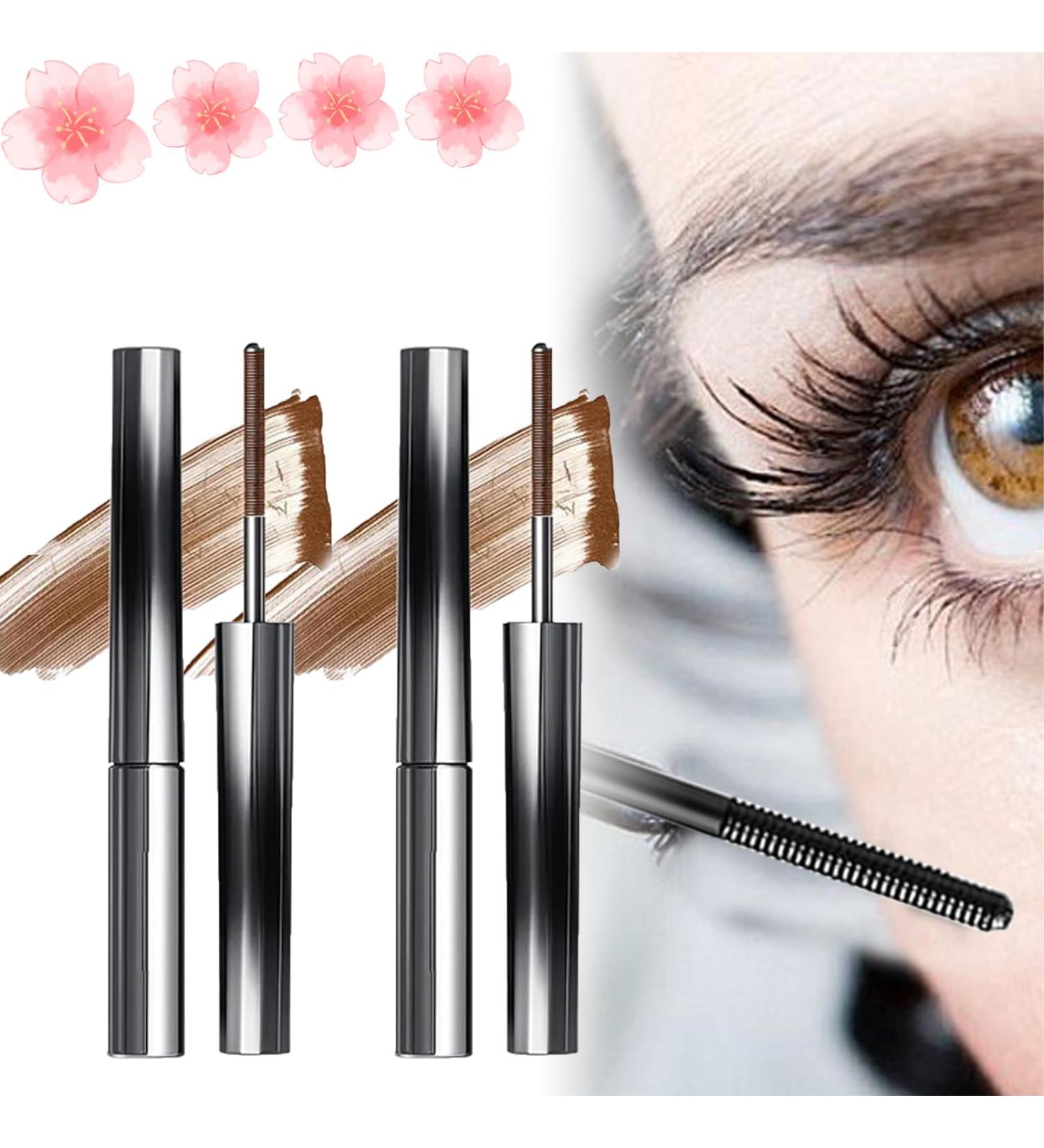 Olivia Blaire Iron Wand Mascara Vervaci Iron Rod Mascara Nour Iron Wand Mascara Waterproof Metal Rod Metal Wand Mascara Bristle Less Metal Mascara Curling Eyelash Metal Mascara (2*Brown) - Buy Online on SooperMarket.com