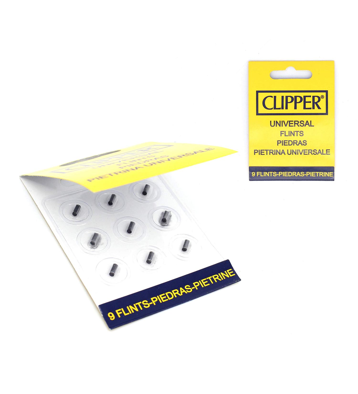 Clipper Lighter Flints 2-Packs x9 Flints Each  Compatible with All Flint Lighters Including Clipper and Zippo Lighters - Buy Online on SooperMarket.com