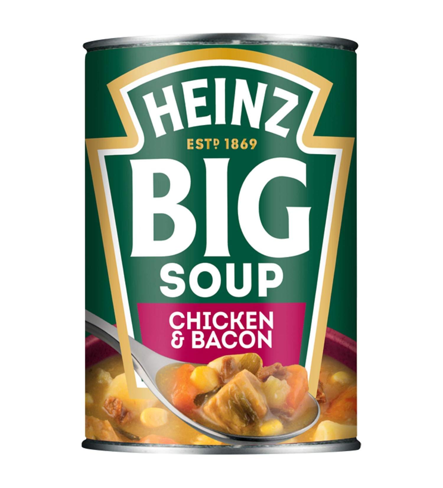 Heinz Big Soup Chicken & Bacon 400 g Bacon 400.00 g (Pack of 1) - Buy Online on SooperMarket.com