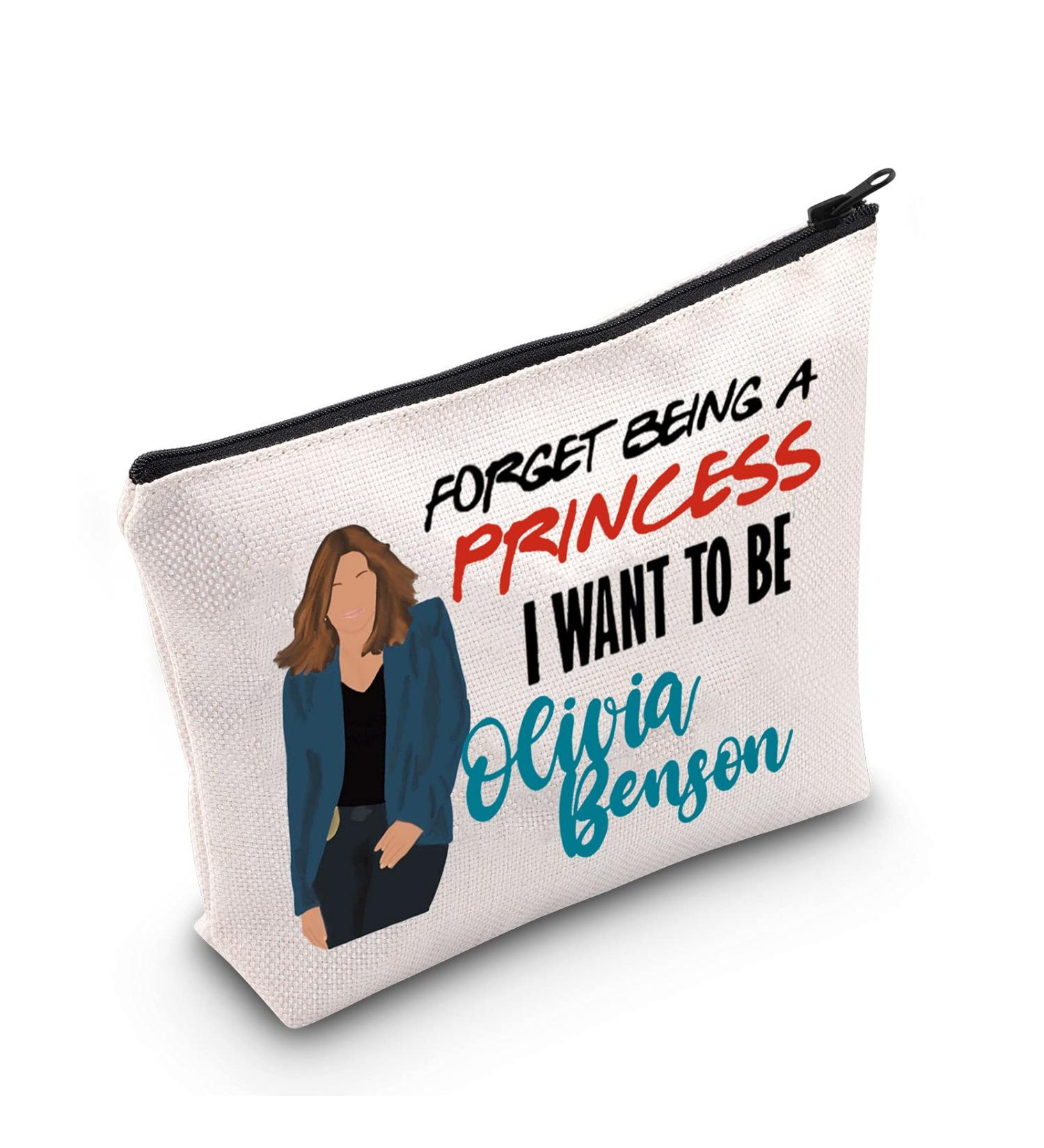 Levlo Order Law TV Show Cosmetic Bag - Perfect Gift for Olivia Benson Fans | Zippered Makeup Bag - Buy Online on SooperMarket.com