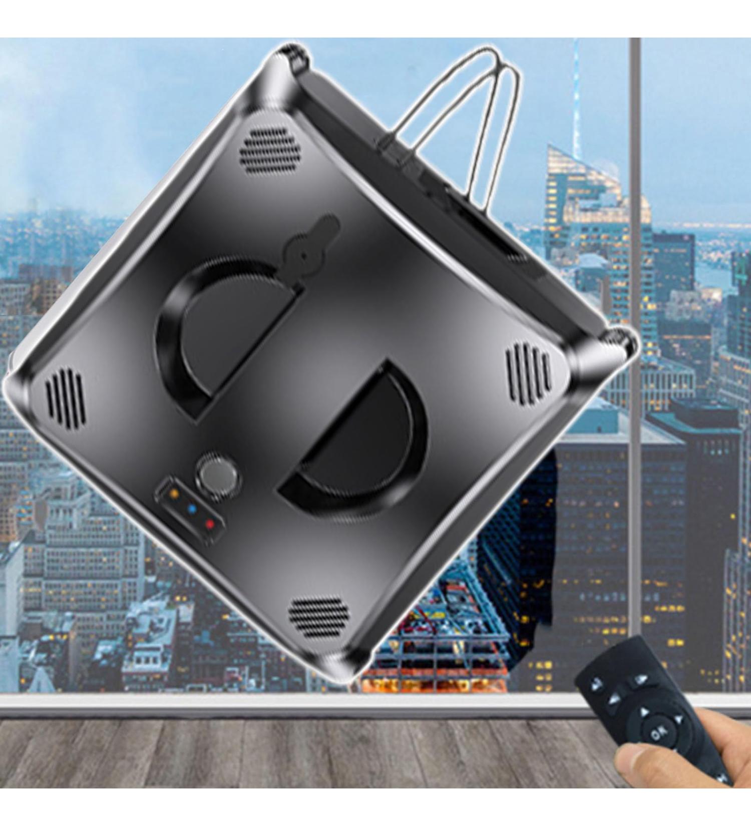 emobwdy Window Cleaner Robot 3000pa Smart Window Vacuum Cleaner With Automatic Dual Water Spray With Remote Control Square Glass Cleaning Robot For Interior/Exterior Highrise Windows Black - Buy Online on SooperMarket.com