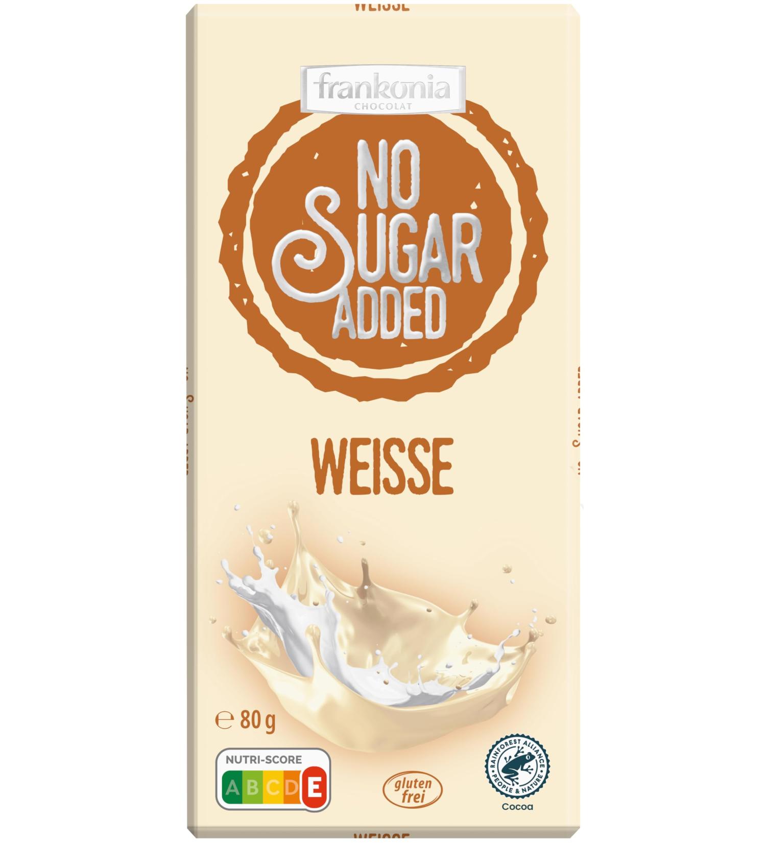 Buy Frankonia No Sugar Added White Chocolate - Gluten-Free 80g | International Shipping Available - Buy Online on SooperMarket.com