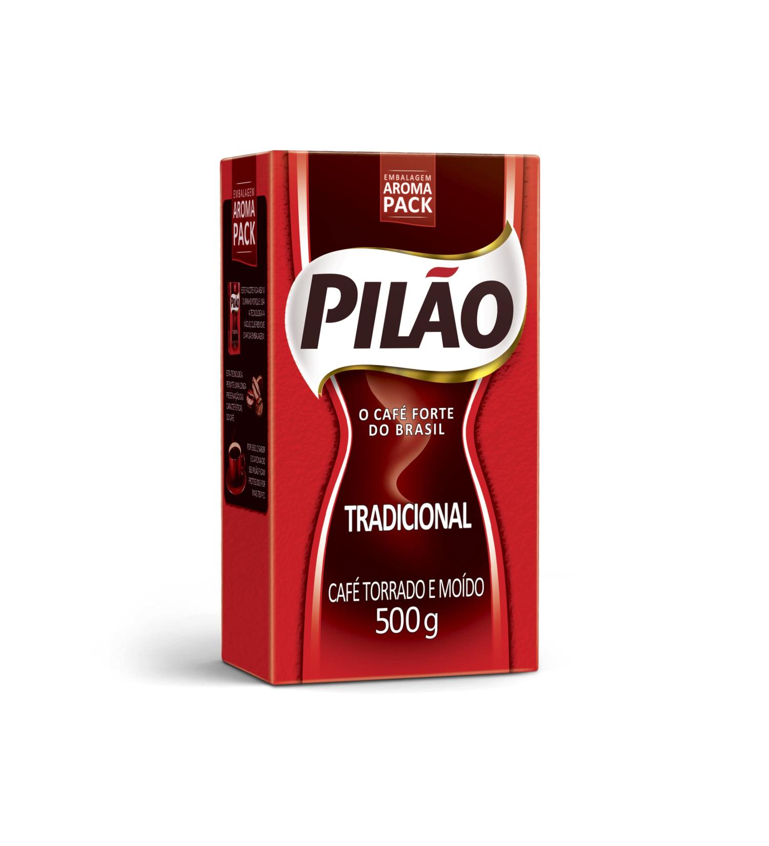 Pilao Robust - The strong coffee of Brasil Strong and Full Bodied (red) 500g - Buy Online on SooperMarket.com