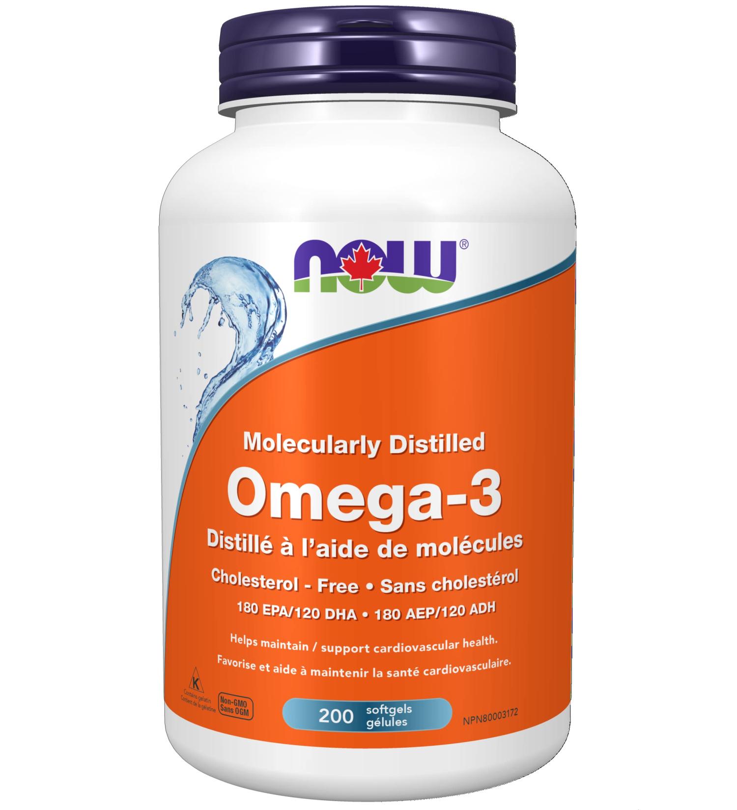 NOW Supplements Omega-3 1 000mg Softgels 200 Count - Buy Online on SooperMarket.com