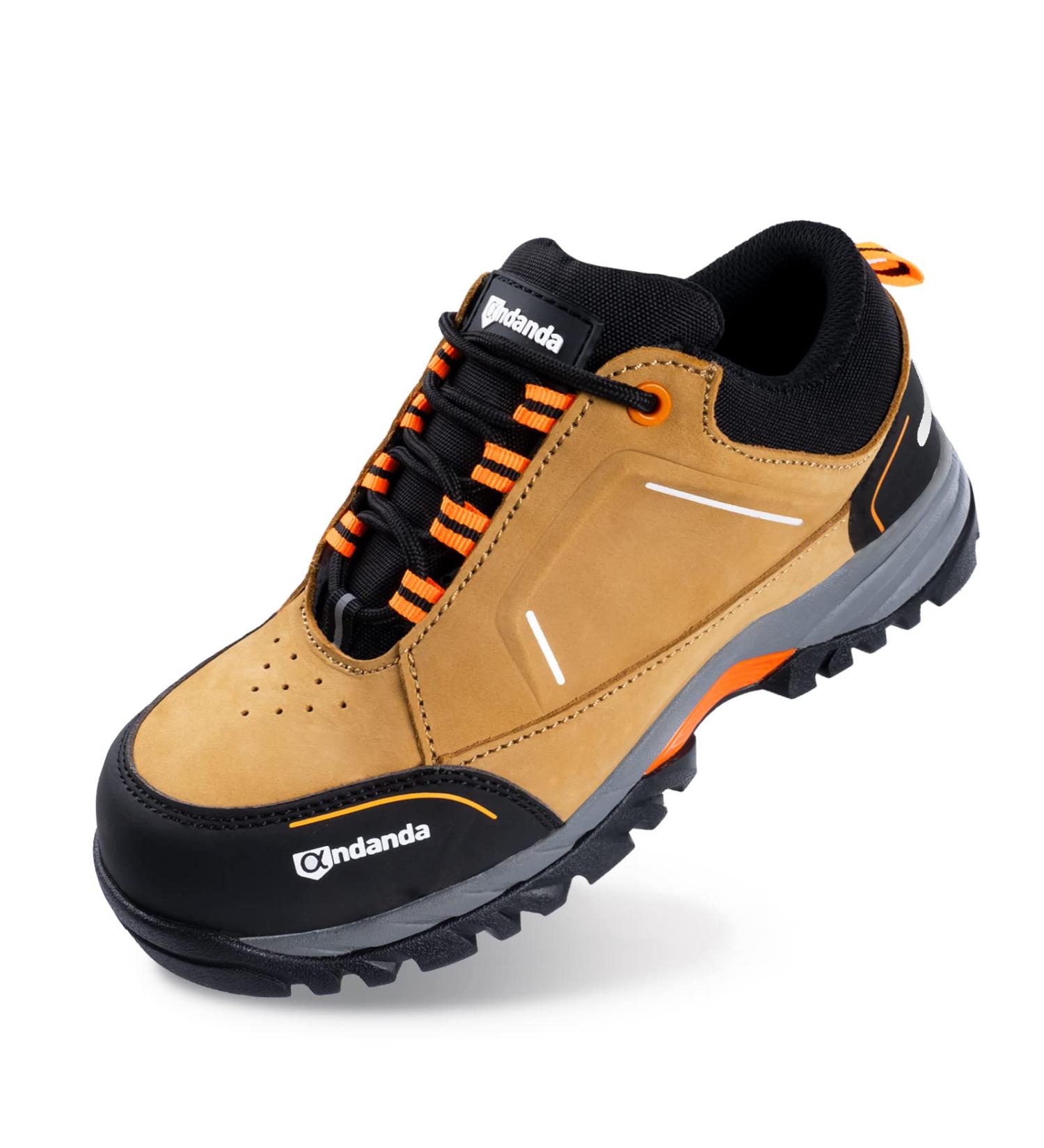 ANDANDA Men's Waterproof Hiking Work Boots - Lightweight and Durable for Industrial, Construction, Electronics Workshop - Size 10 X-Wide - Buy Online on SooperMarket.com