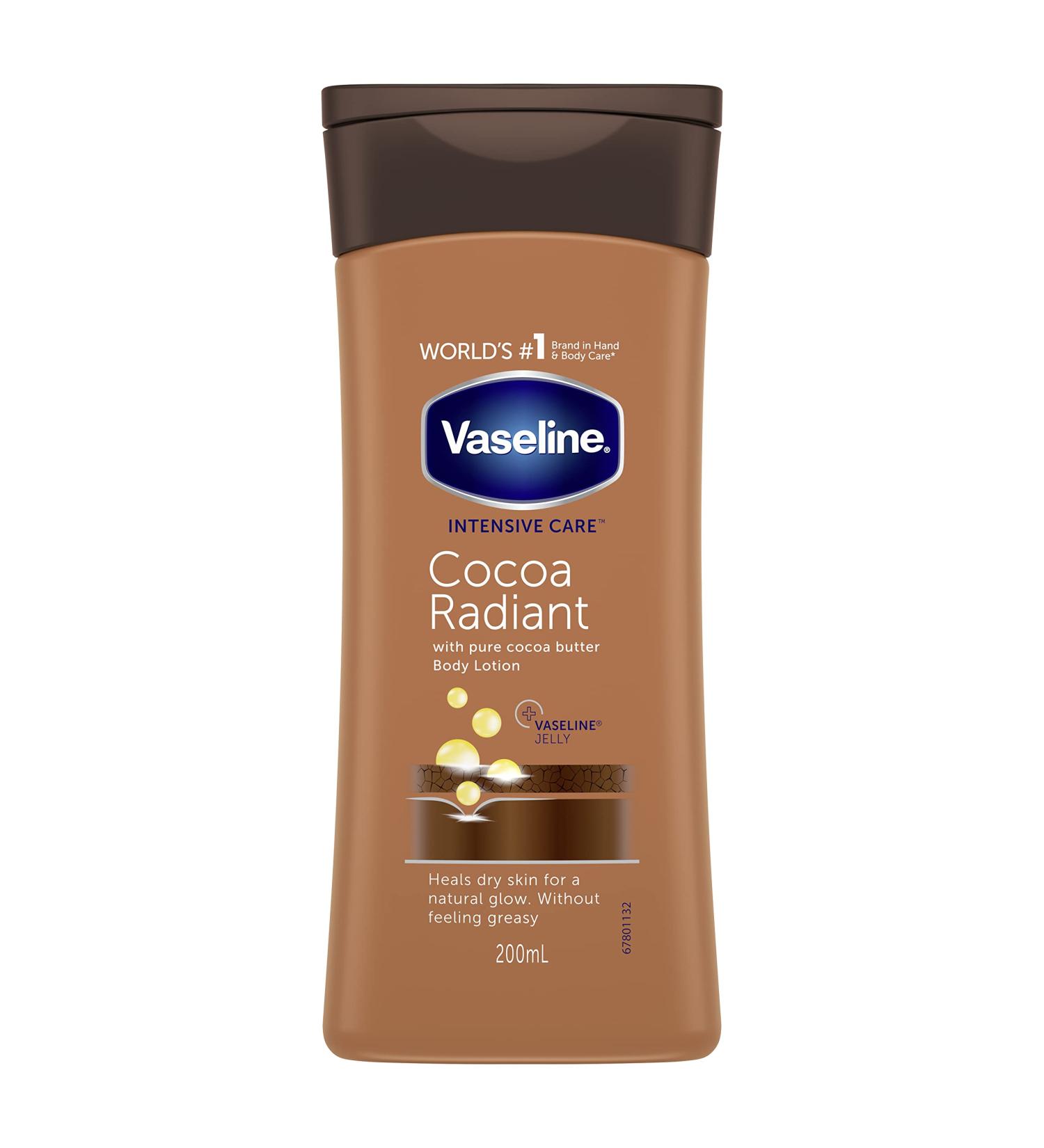 Vaseline Essential Moisture Cocoa Radiant Lotion 200 ml - Cocoa Butter Formula - Buy Online on SooperMarket.com