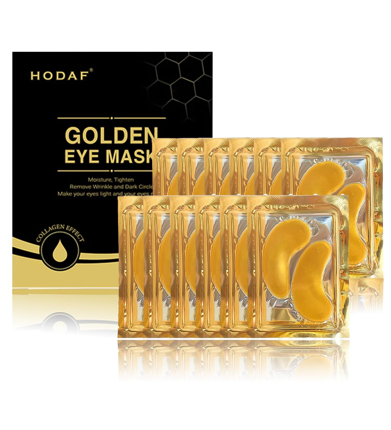 24k Gold Eye Mask - Collagen Under Eye Patches 24k Gold Eye Patches For Puffy Eyes And Dark Circles Effectively Improving Eye Bags Fine Lines And Wrinkles - 24k Gold Eye Masks Skincare(12Pair) - Buy Online on SooperMarket.com