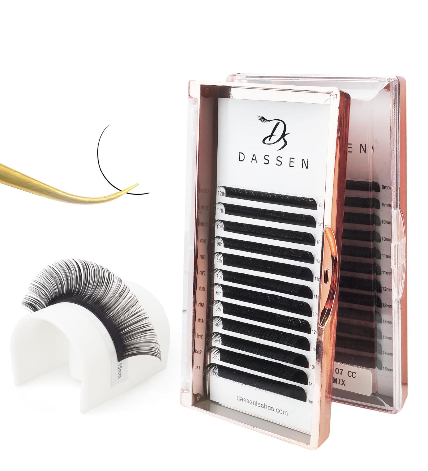 Dassen Easy Fan Volume Lashes 0.07 DD Curl - Mix8-15 | Long Lasting 2D to 10D Blooming Lashes - Buy Online on SooperMarket.com