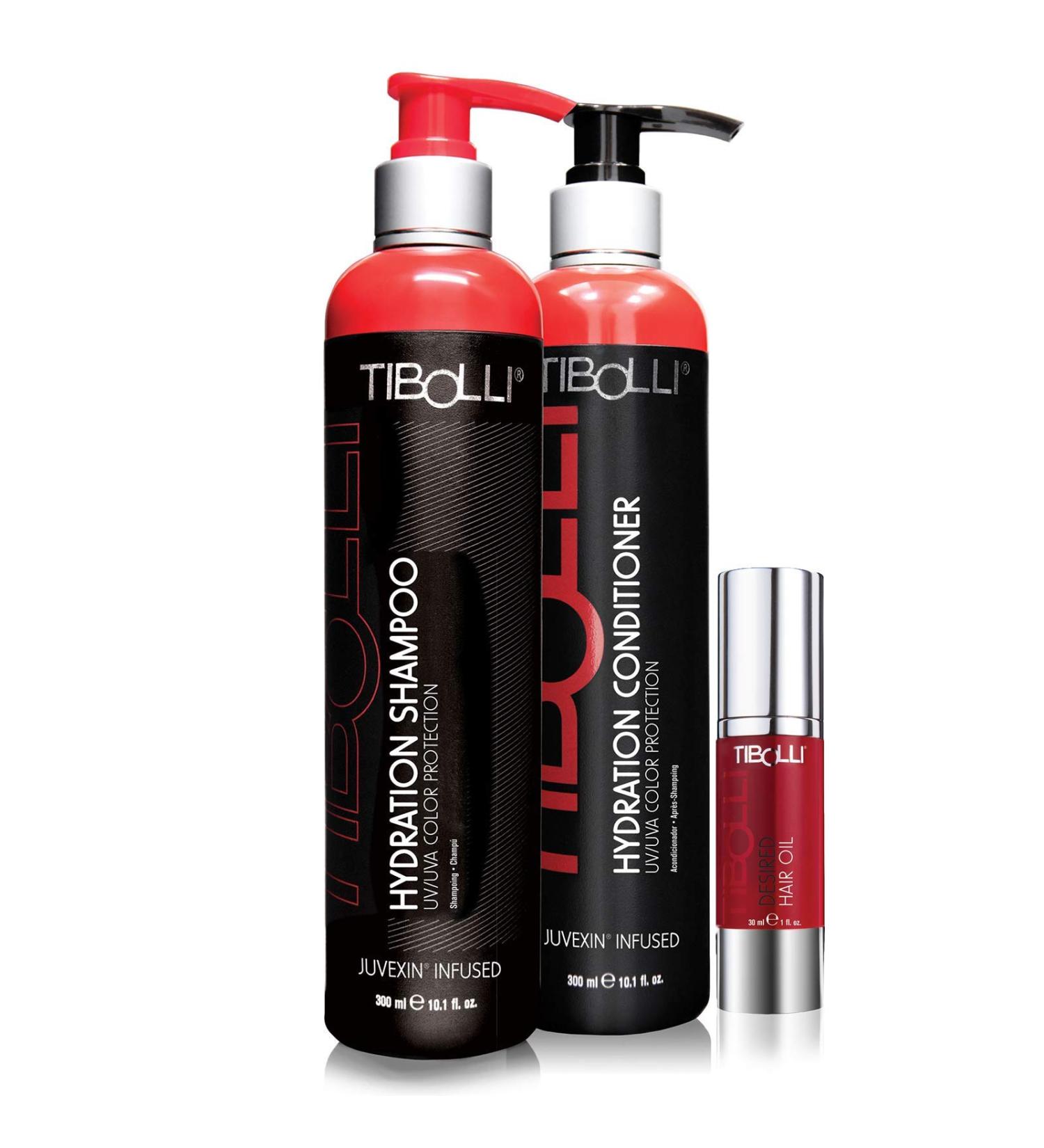 TIBOLLI Hydrating Repairing Shampoo & Conditioner Set - Deep Conditioner for Damaged Hair - Natural Ingredients Gift Set (10.1 Fl Oz + Hair Oil 30ml - Buy Online on SooperMarket.com