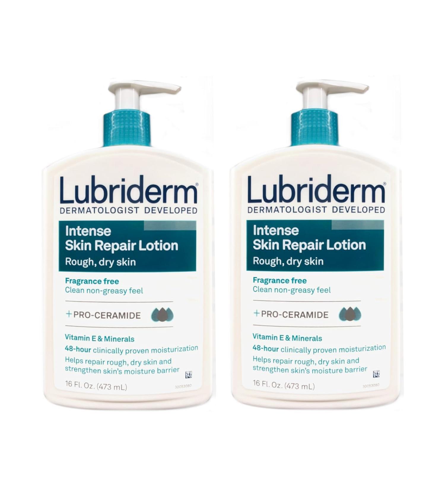 Lubriderm Intense Skin Repair Body Lotion 16 oz - Pack of 2 - Buy Online on SooperMarket.com