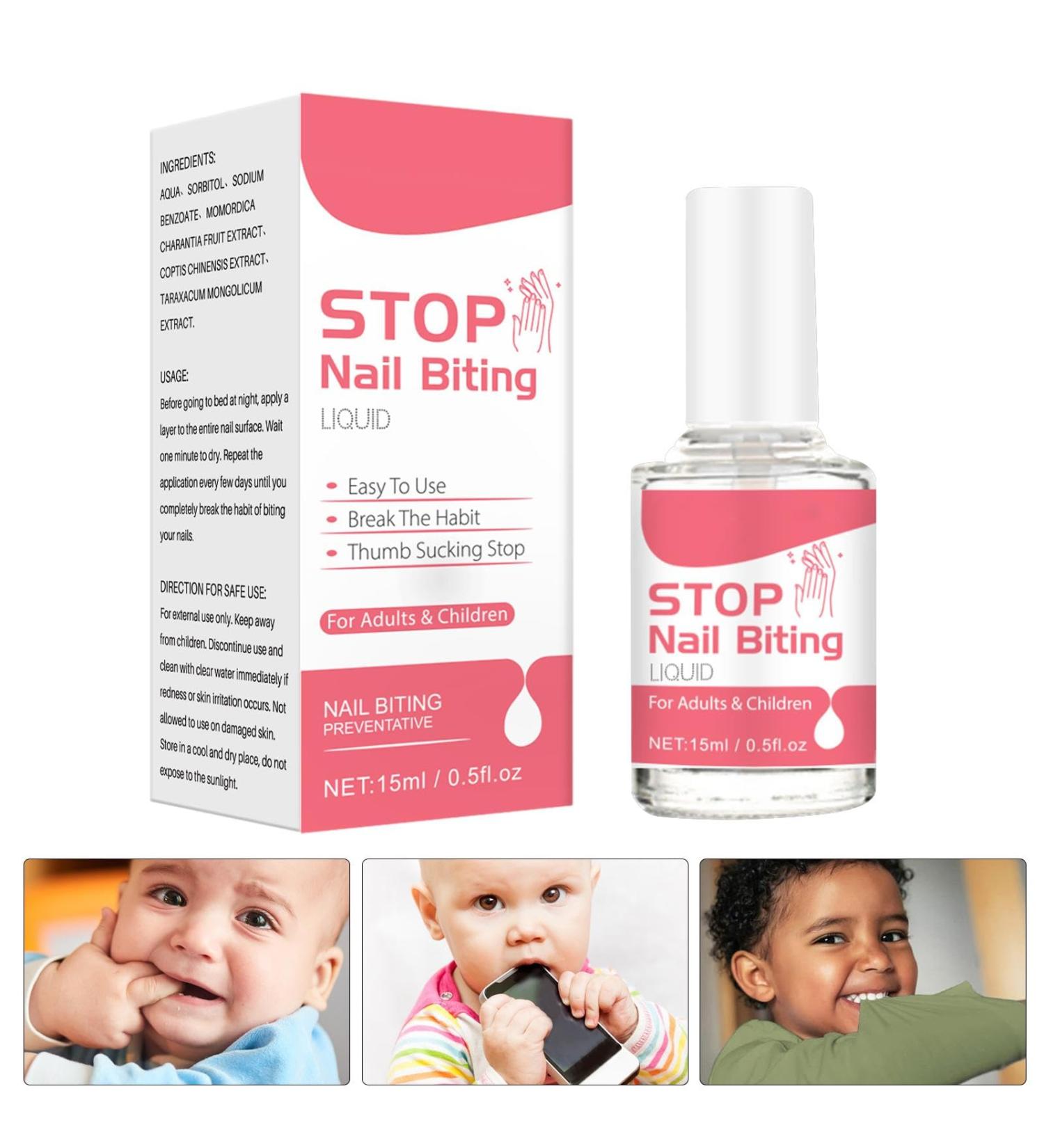 Anti Nail Biting Polish For Kids 0.5fl ozNail Biting Polish Alternative - Stop Nail Biting Polish Care For Kids & Adults Thumb Sucking Stop Safe & Effective Bitter Taste Stop Nail - Buy Online on SooperMarket.com