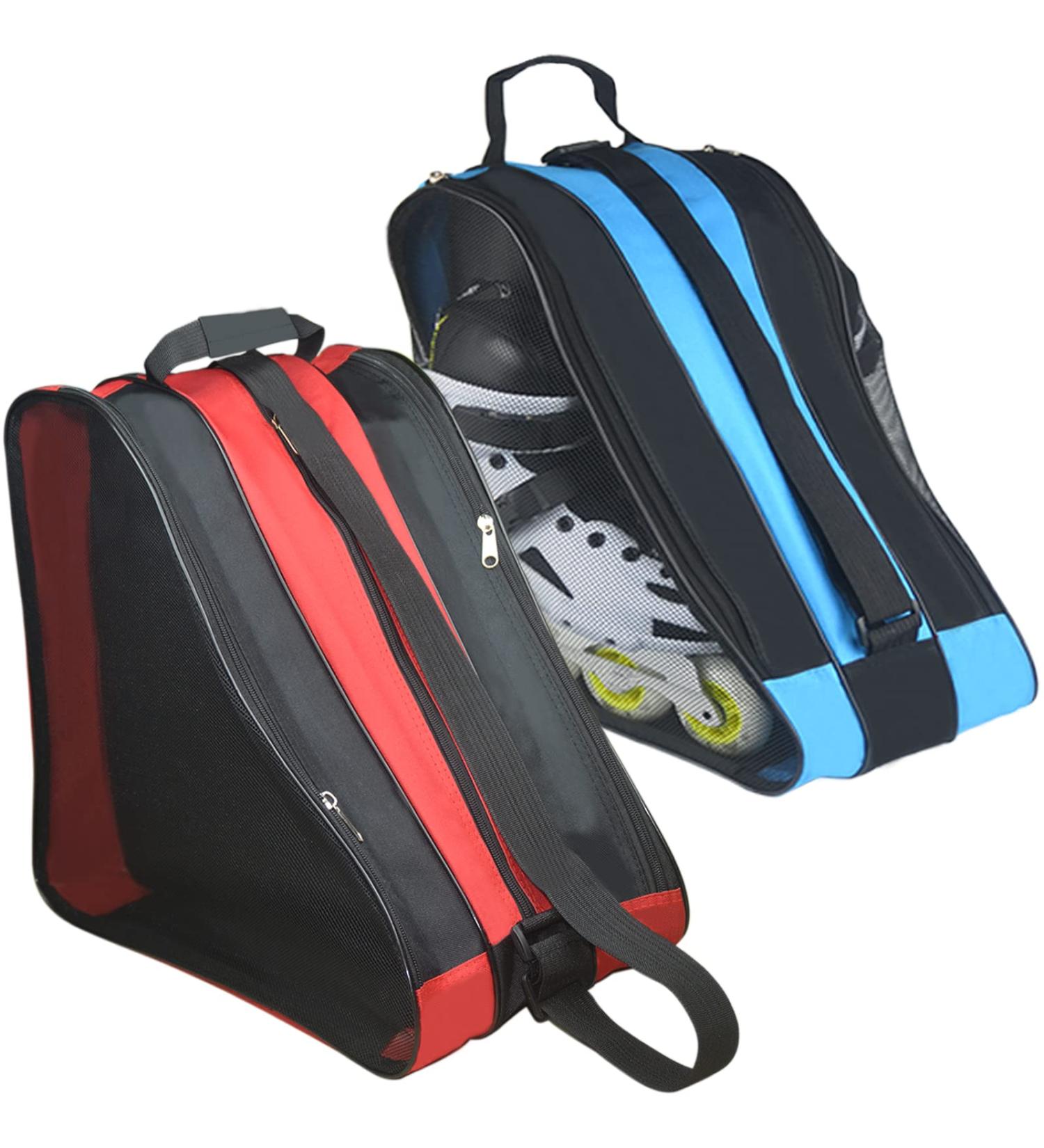 Adjustable Roller Skate Bag | Large Capacity | Breathable | Blue+Red - Buy Online on SooperMarket.com