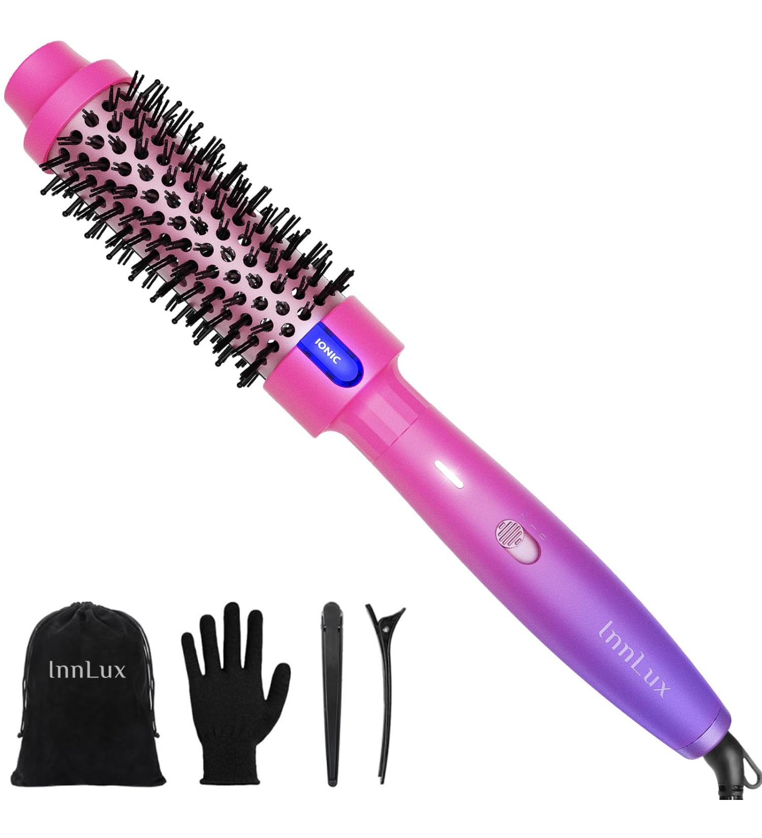 Buy Thermal Brush Blowout - Heated Round & Curling Brush Adjustable TEM Settings Purple - Fast International Shipping - Buy Online on SooperMarket.com