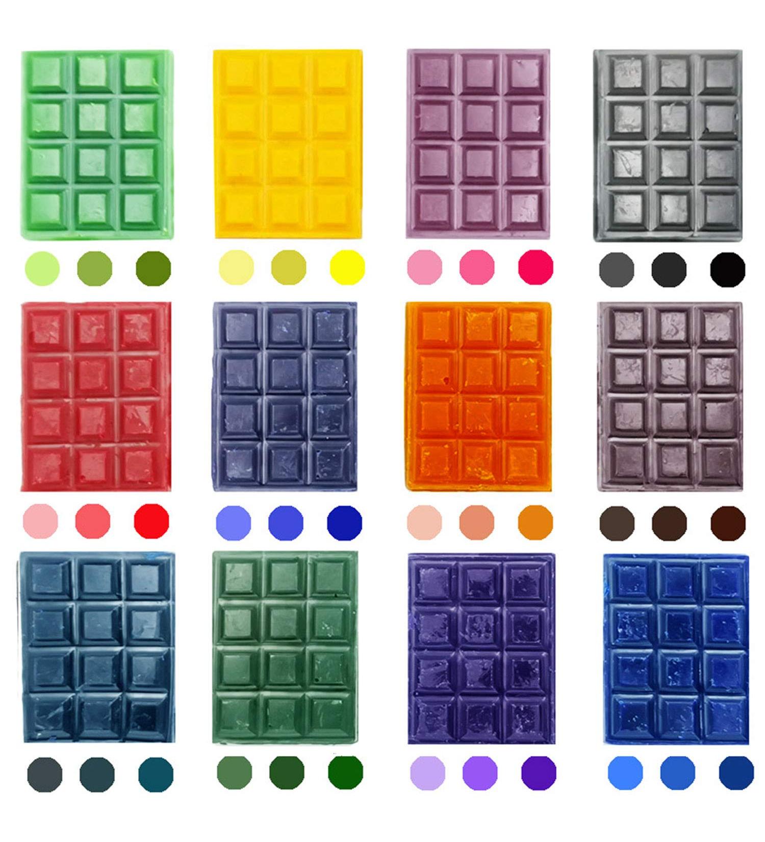 DIY Soy Candle Dye Cubes - 12 Colors for Scented Candle Making - Buy Online on SooperMarket.com