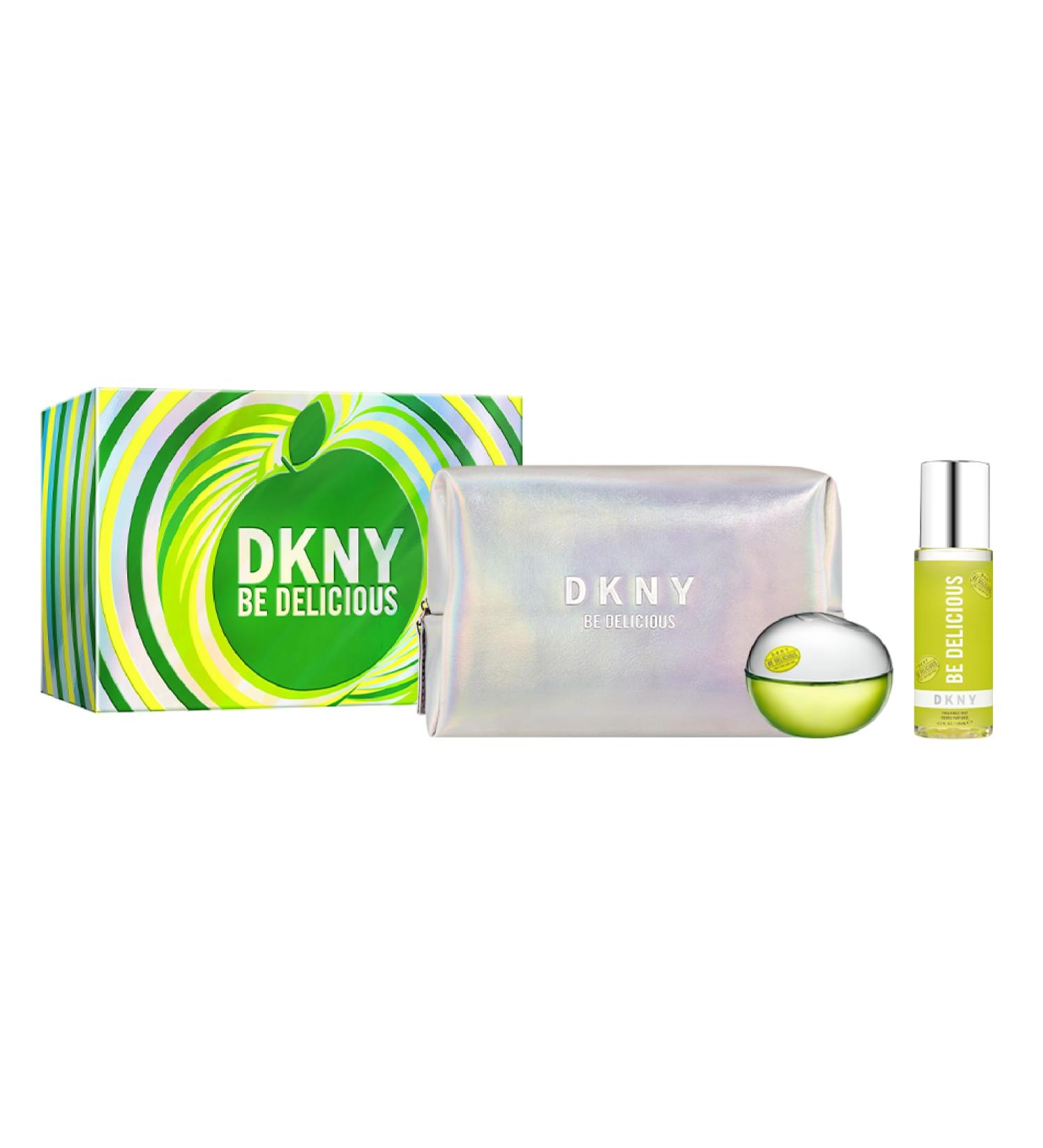 DKNY Be Delicious Eau de Parfum 3 Piece Gift Set (Perfume w/ Fragrance Mist) - Buy Online on SooperMarket.com