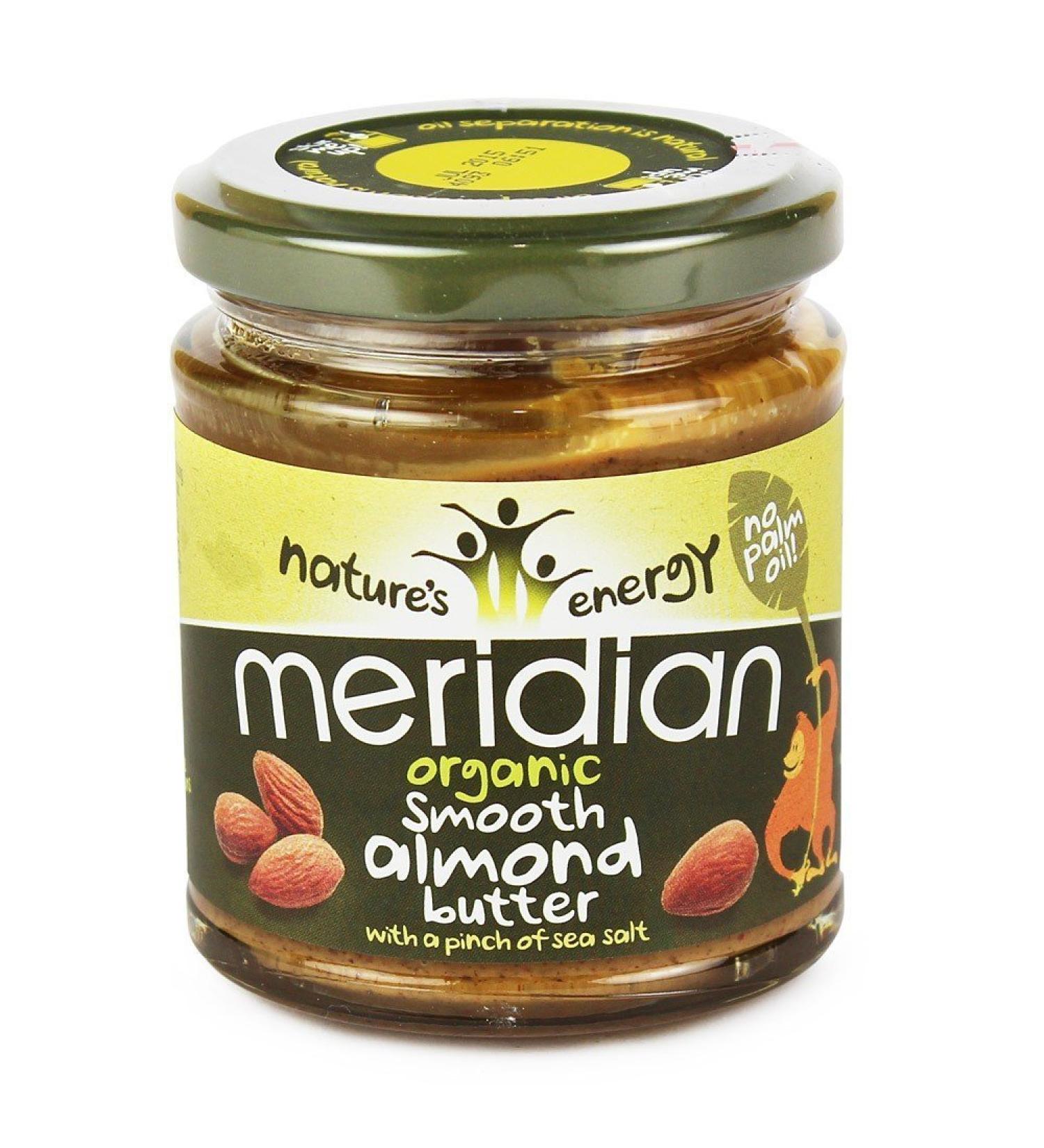 Meridian Organic Smooth Almond Butter with Salt 170g