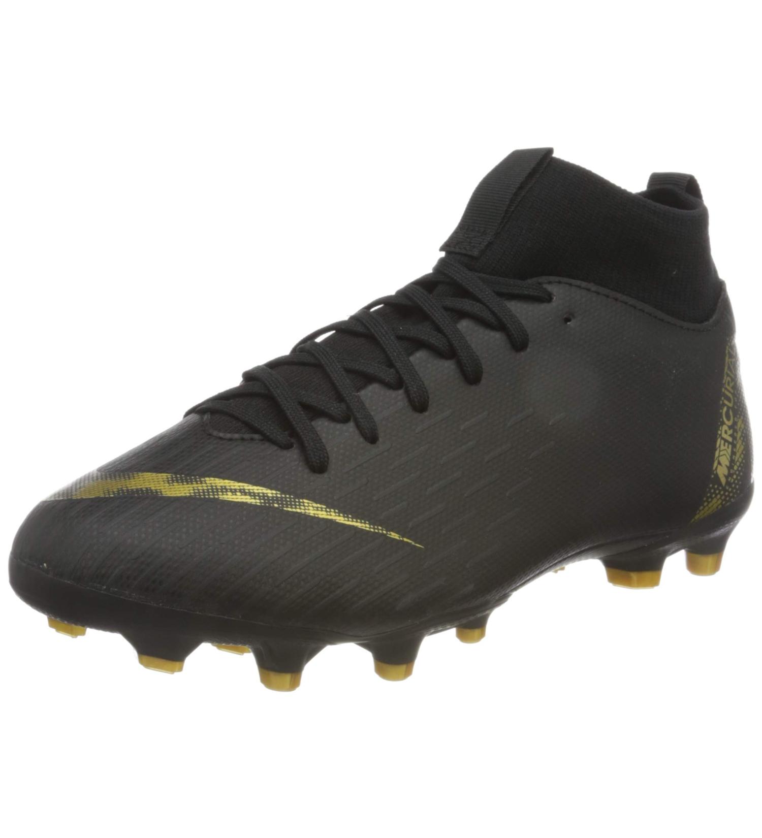 Nike Unisex Jr Superfly 6 Academy FG/MG Football Boots - 33 EU - Black with Metallic Vivid Gold - International Shipping Available - Buy Online on SooperMarket.com