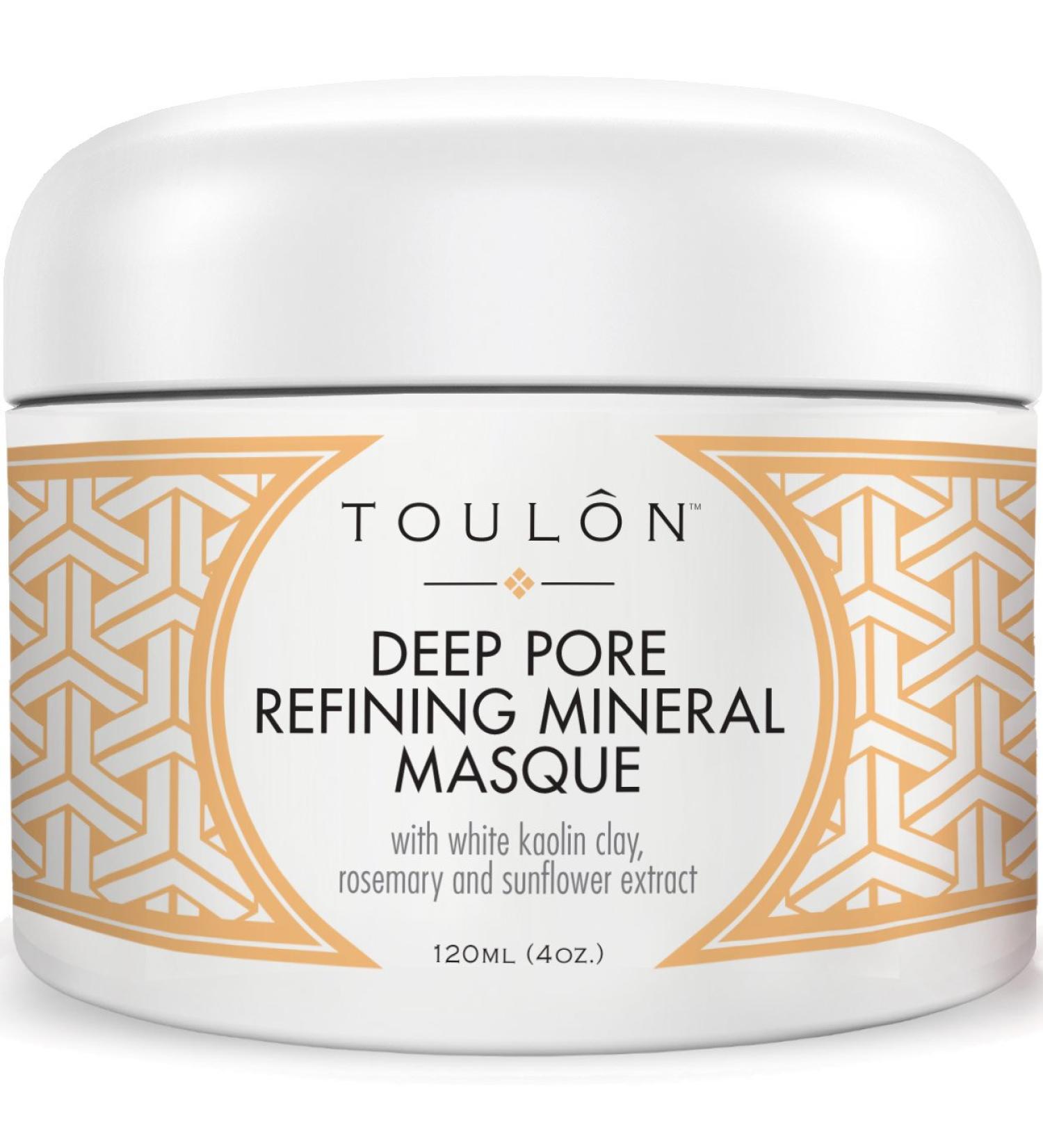 TOULON Kaolin Clay Mask - Pure Healing Face Mask with White Kaolin Clay to Reduce Wrinkles & Blackheads Detox Skin and Improve Complexion for Women & Men - Buy Online on SooperMarket.com