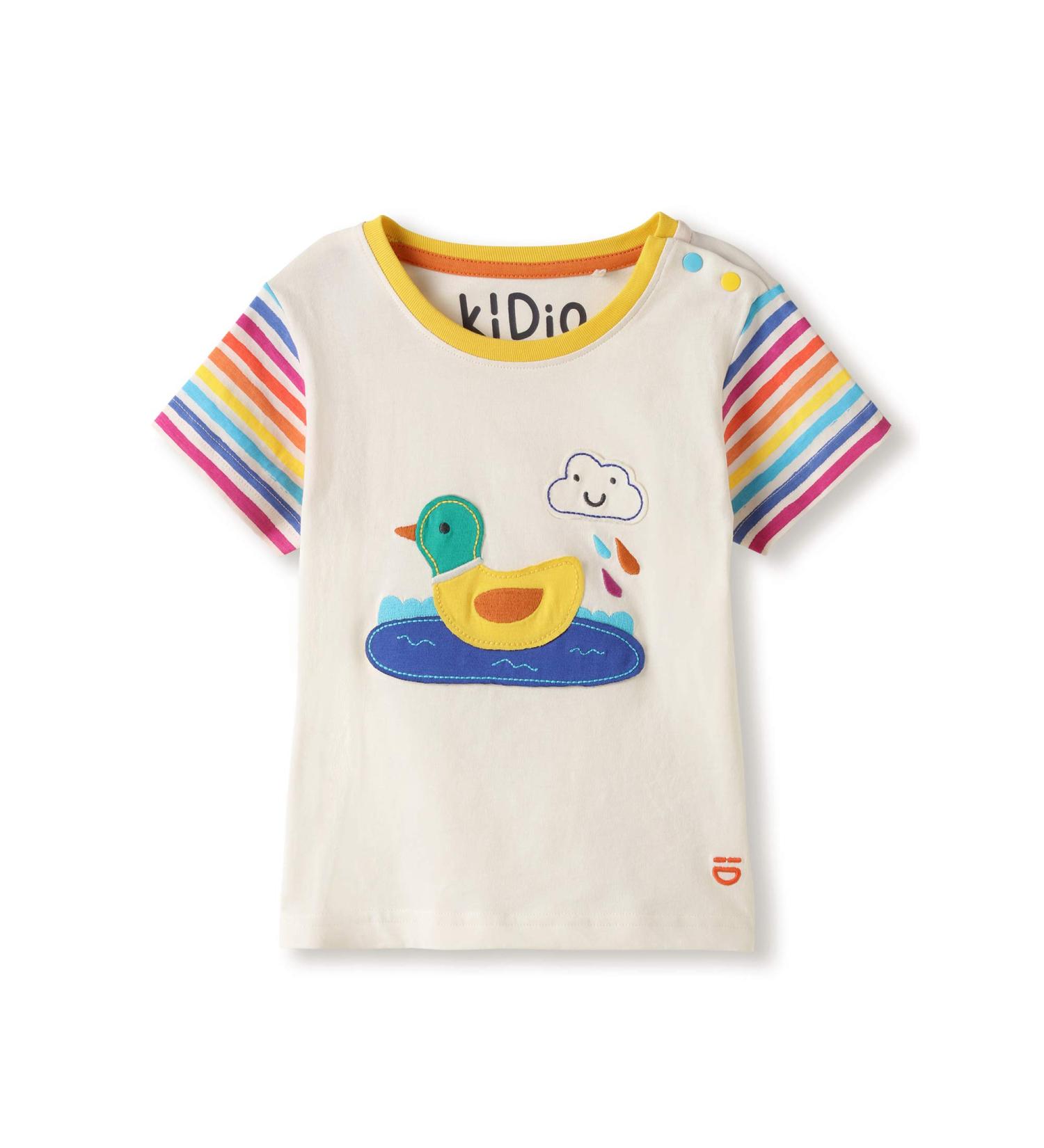 KIDio Organic Cotton Baby T-Shirt Applique - Short Sleeve Tee (3-4 Years, White) - Buy Online on SooperMarket.com