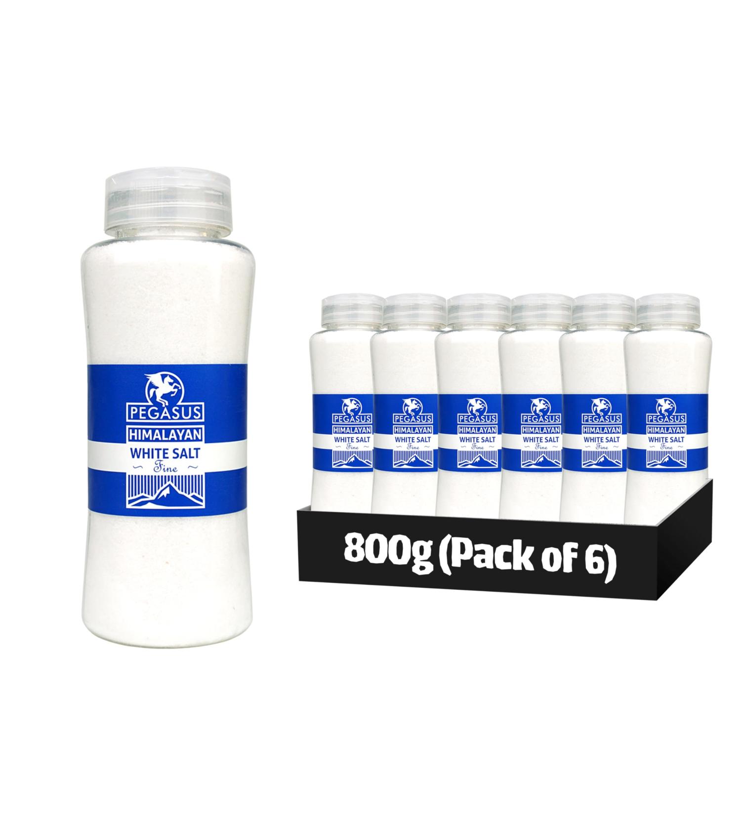 Pegasus Himalayan Fine White Salt 800g (Pack of 6)