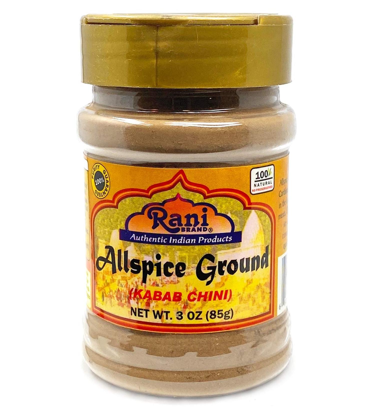 Rani Allspice (Kabab Chini) Ground Powder 3oz (85g) PET Jar - All Natural, Vegan, Gluten Friendly, NON-GMO - Indian Origin - 85g (Pack of 1) - Buy Online on SooperMarket.com