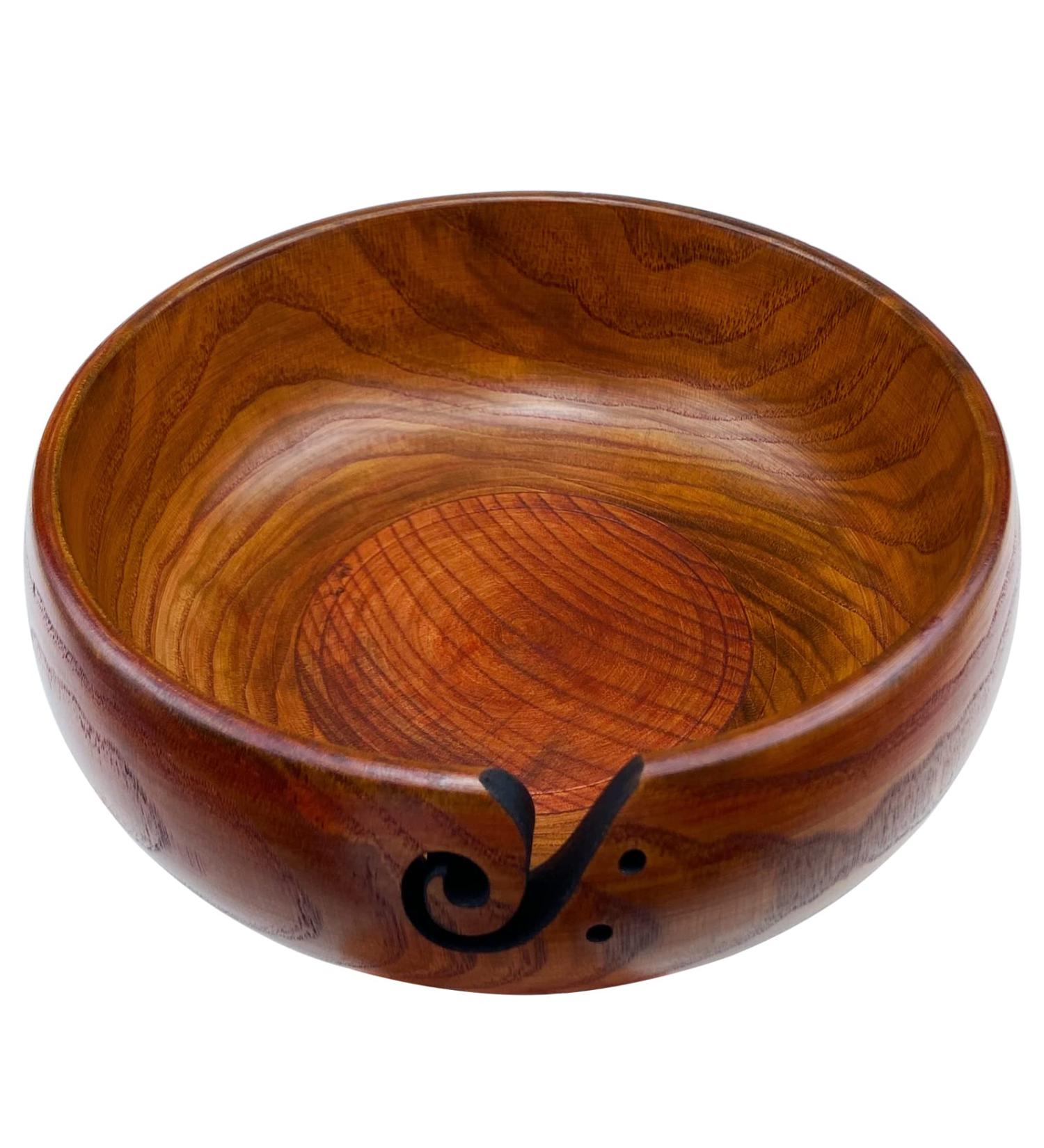 Handmade Rosewood Yarn Bowl Holder - X-Large Size for Knitting & Crochet - Perfect Gift for Mother's Day & Christmas - Buy Online on SooperMarket.com