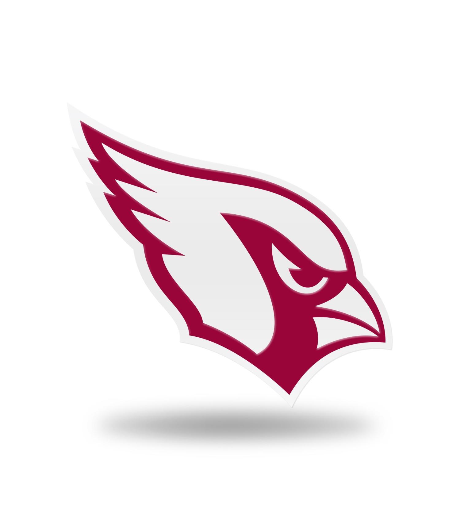 NFL Unisex Team Spirit Magnet Auto Emblemnfl Team Spirit Magnet Auto Emblem Red White 6.25 x 4.5 x 0.2 Arizona Cardinals