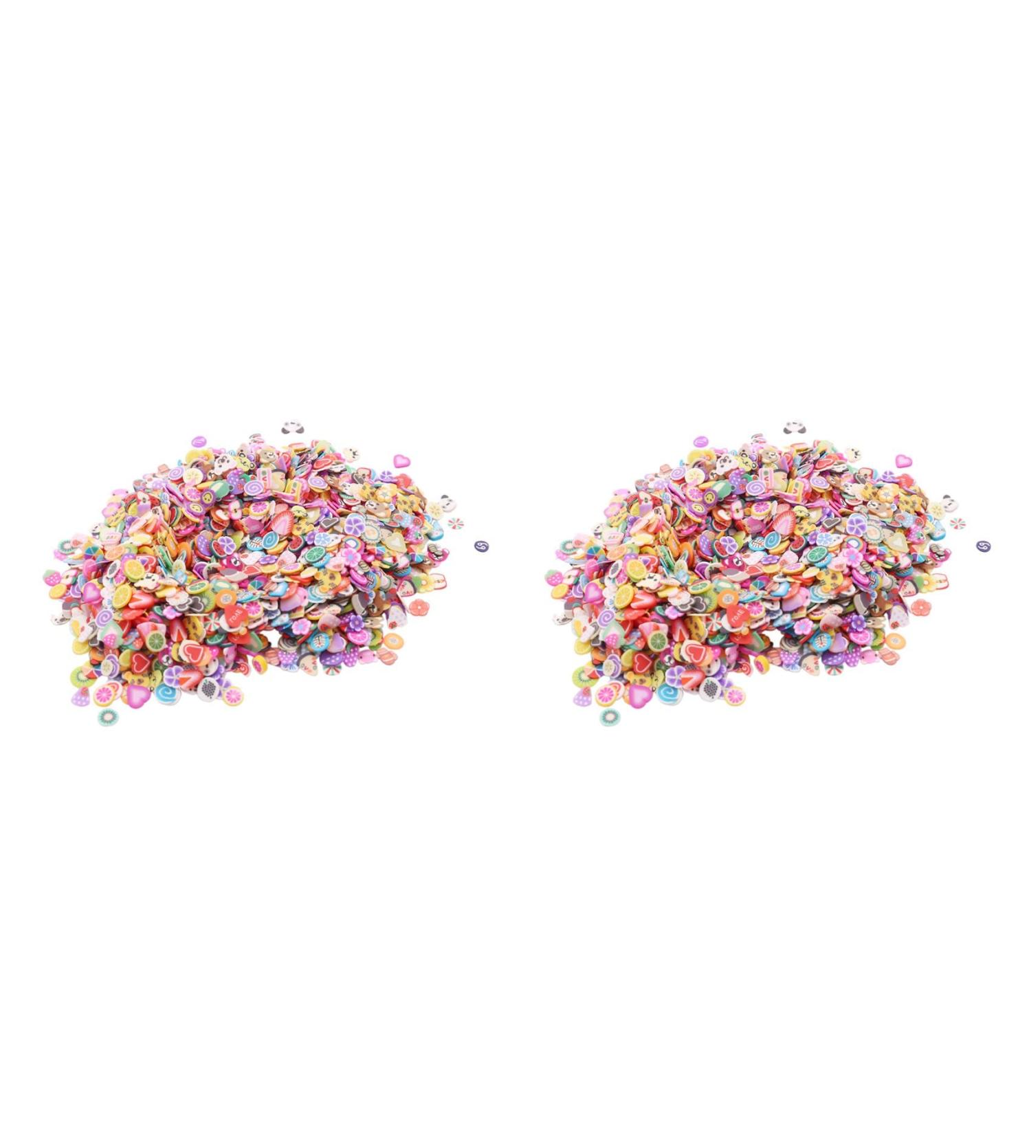KVSERT 4000 Pieces Soft Clay Slices with Fruits and 3D for Mud DIY Craft Nail Art Decorations - Buy Online on SooperMarket.com
